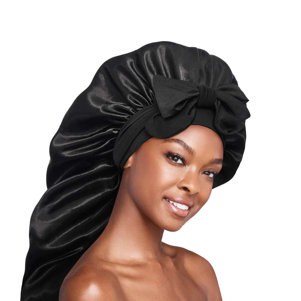 RED by KISS Adjustable Satin Bonnet with Tie Band – Extra Large Silky Cap for Braids, Locs & Curls - Image 21