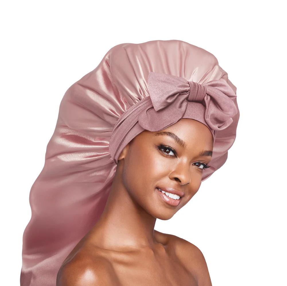 RED by KISS Adjustable Satin Bonnet with Tie Band – Extra Large Silky Cap for Braids, Locs & Curls - Image 31