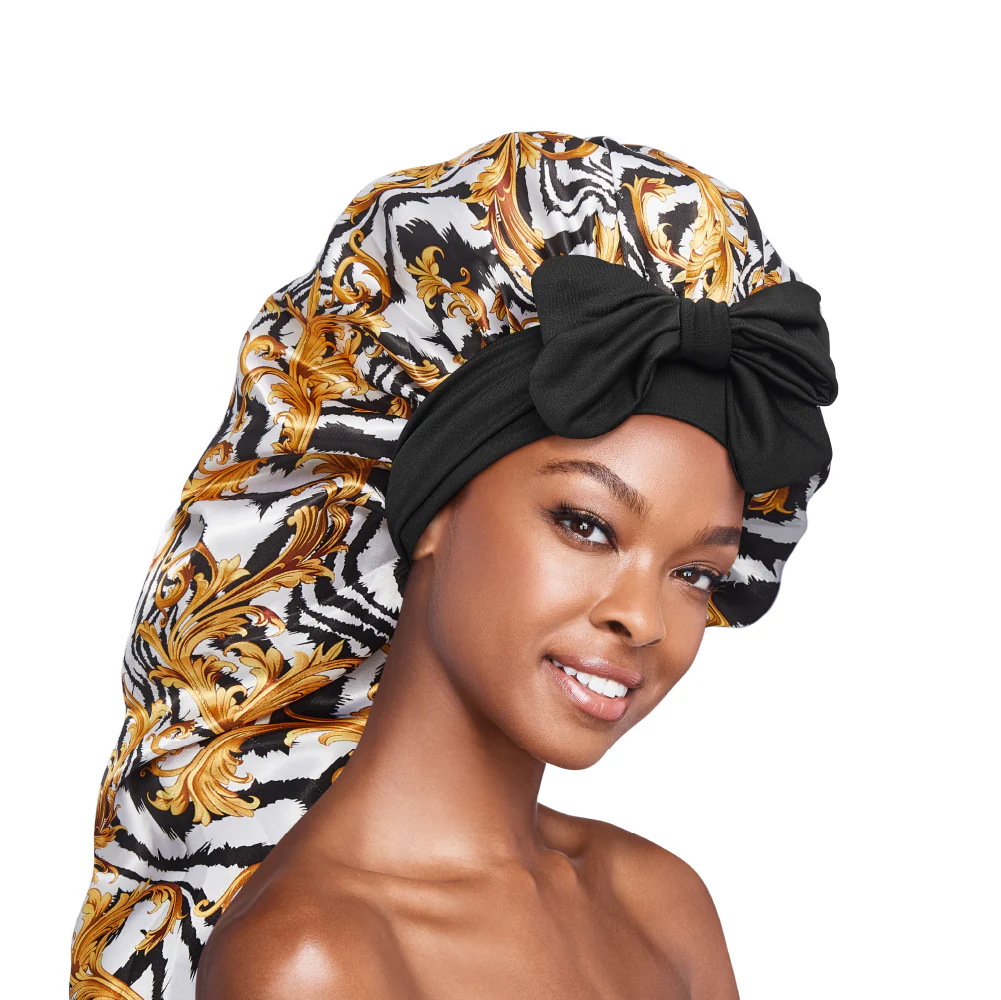 RED by KISS Adjustable Satin Bonnet with Tie Band – Extra Large Silky Cap for Braids, Locs & Curls - Image 36