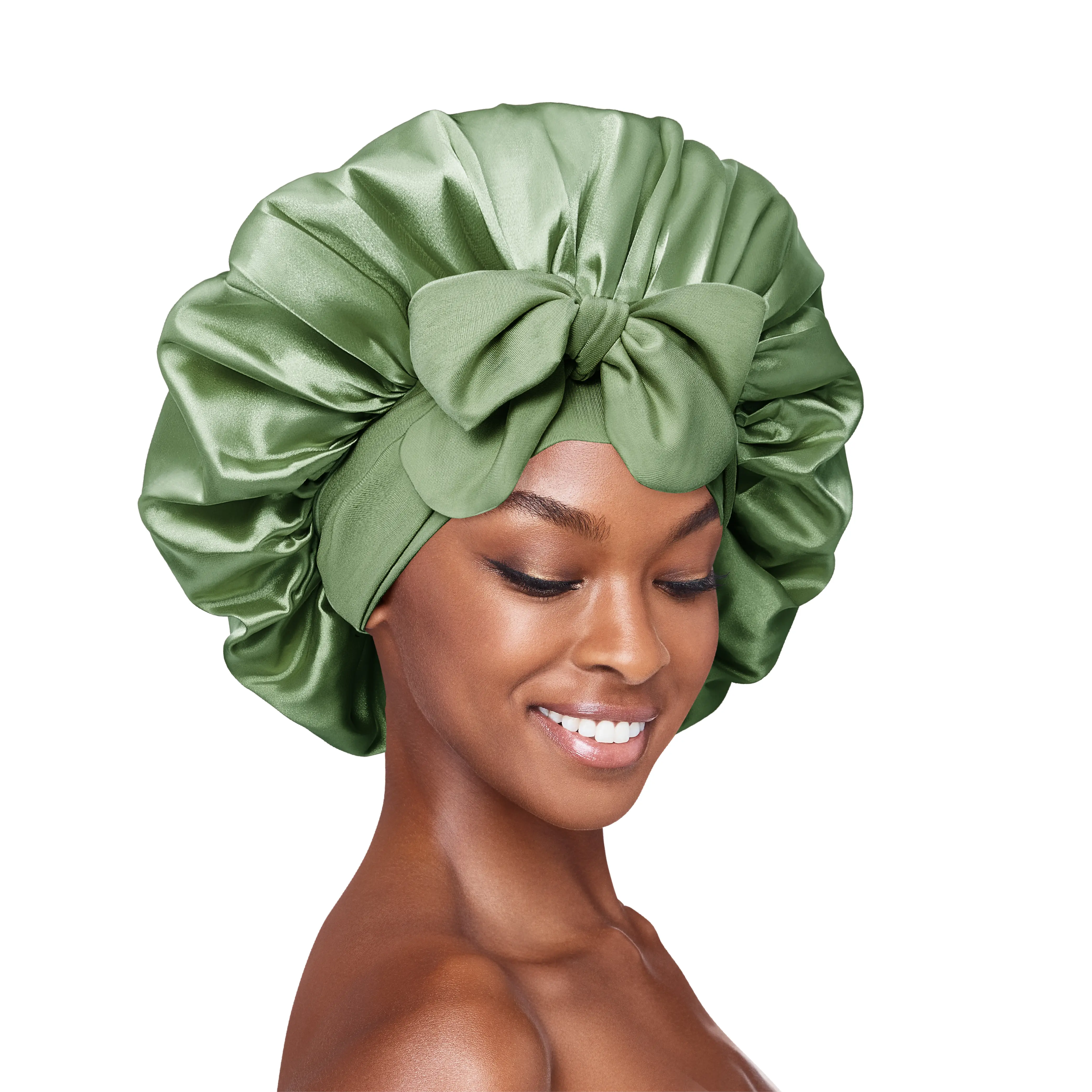 RED by KISS Adjustable Satin Bonnet with Tie Band – Extra Large Silky Cap for Braids, Locs & Curls - Image 47