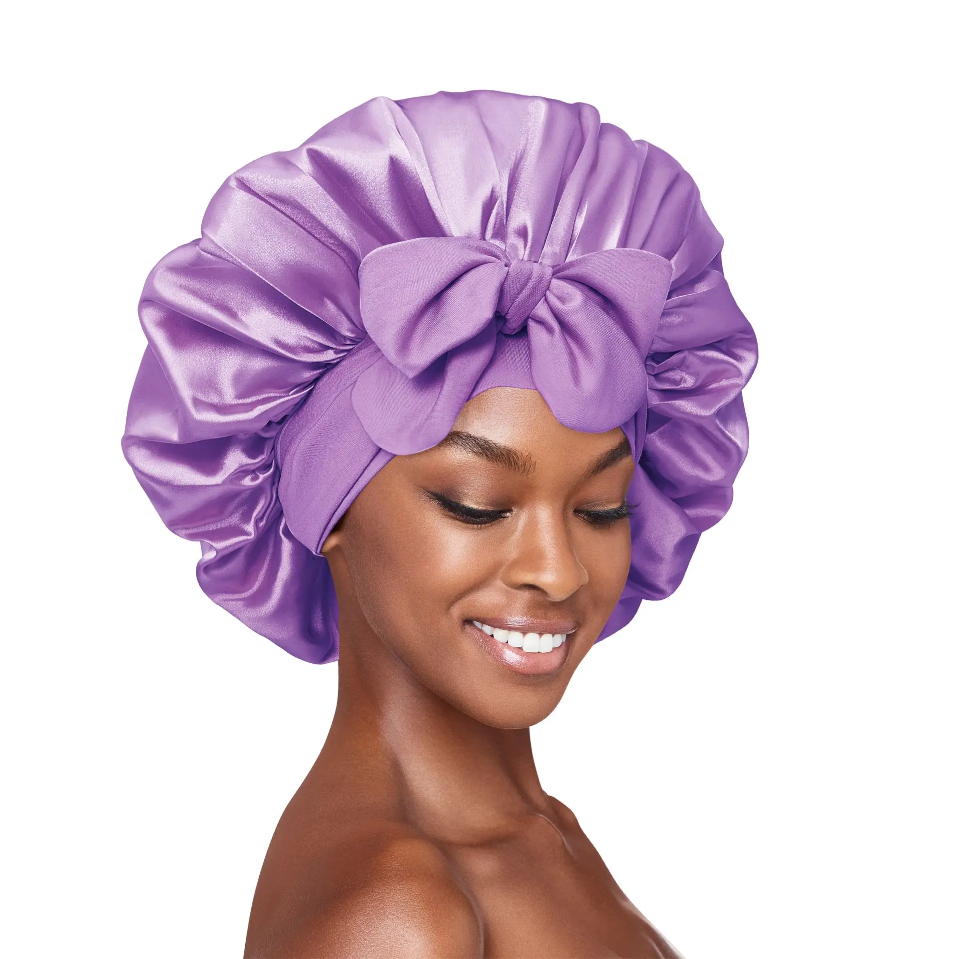 RED by KISS Adjustable Satin Bonnet with Tie Band – Extra Large Silky Cap for Braids, Locs & Curls - Image 56