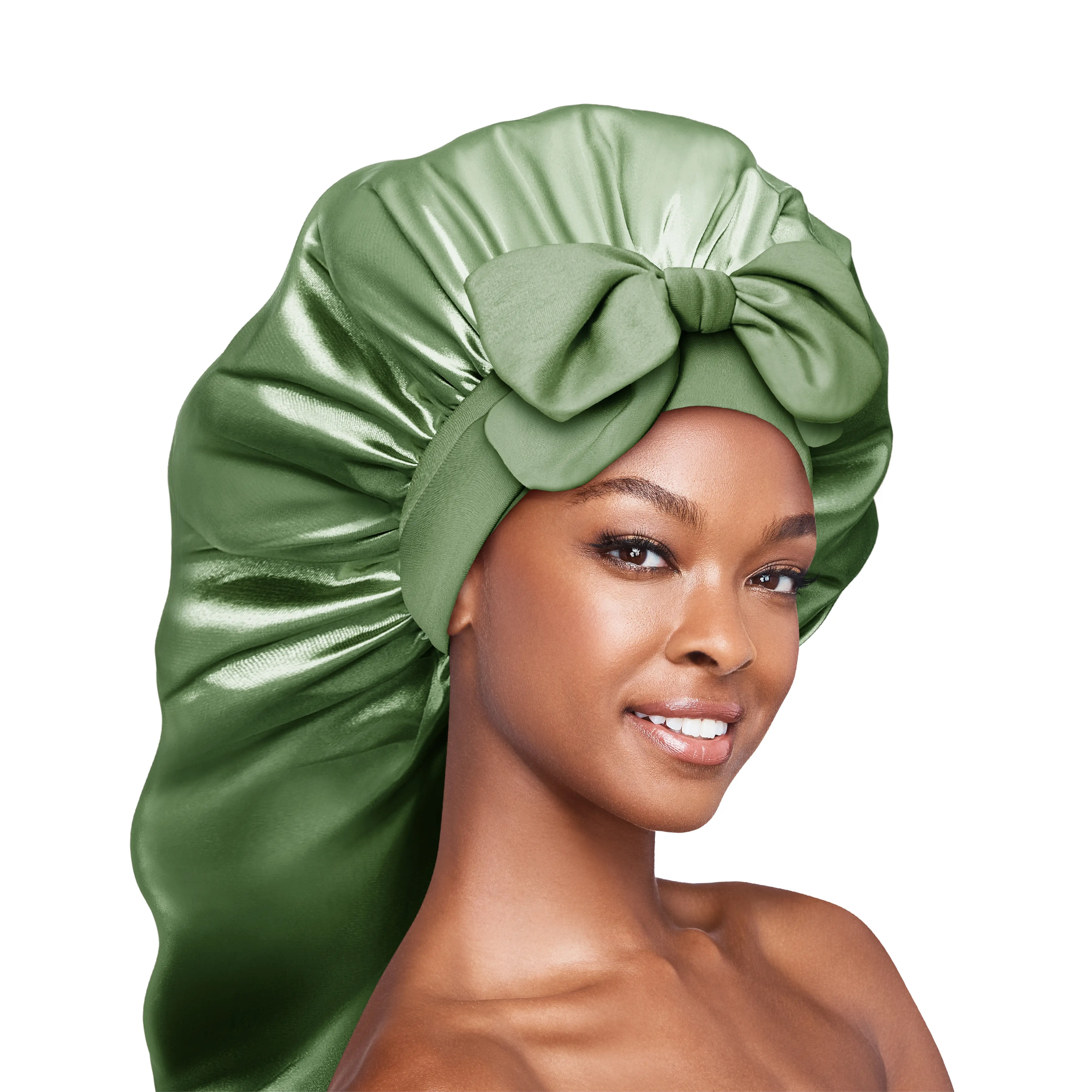 RED by KISS Adjustable Satin Bonnet with Tie Band – Extra Large Silky Cap for Braids, Locs & Curls - Image 65