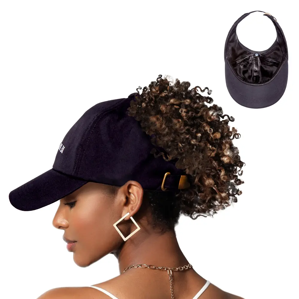 RED by KISS Adjustable Satin Lined Backless Baseball Cap - Image 4