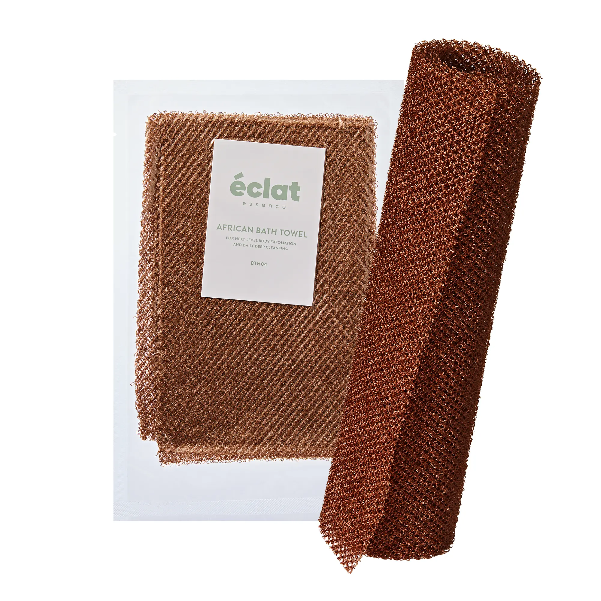 éclat African Bath Net Long Sponge – 1pc/ 3pcs Exfoliating Skin Smoother Shower Body Scrubber - Image 5