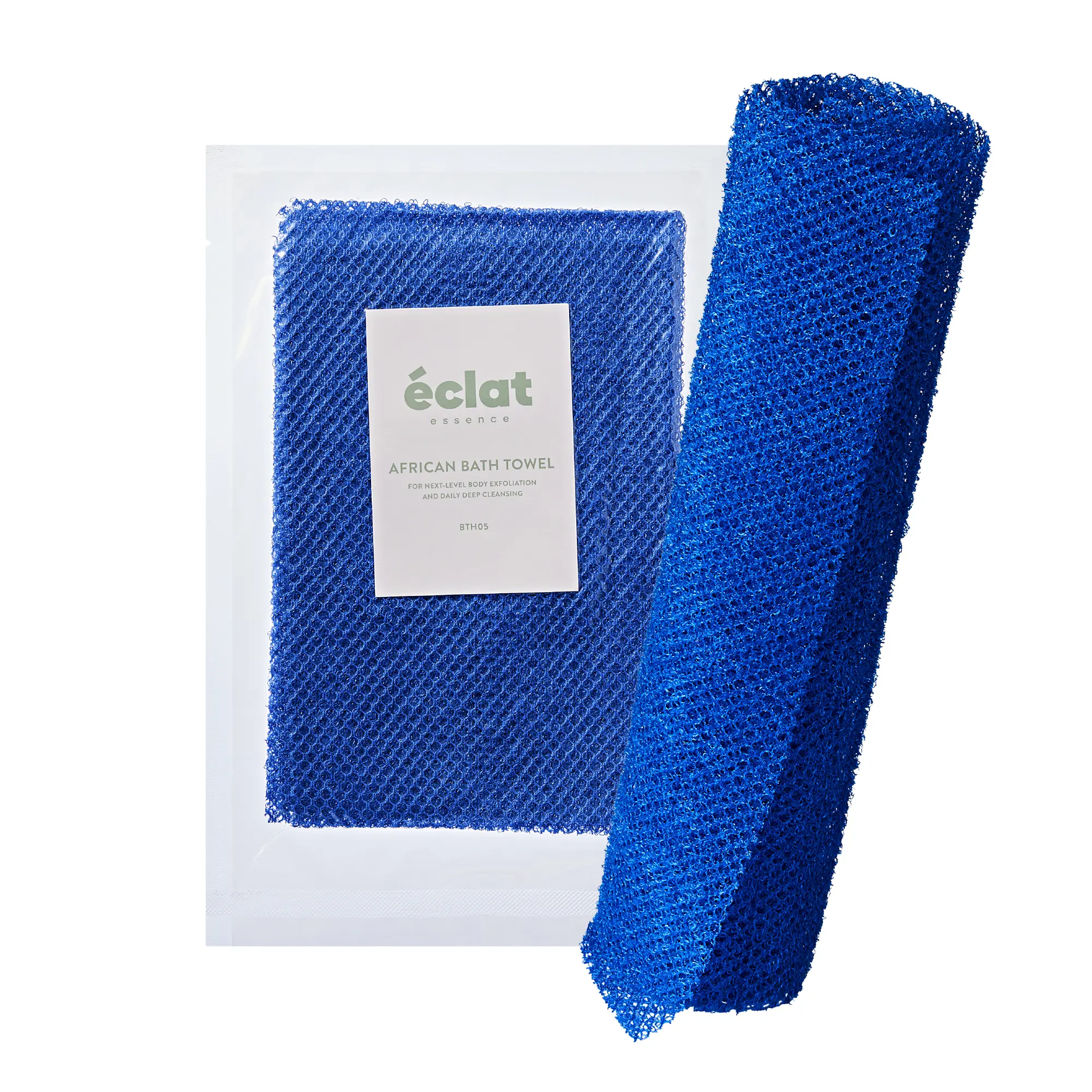 éclat African Bath Net Long Sponge – 1pc/ 3pcs Exfoliating Skin Smoother Shower Body Scrubber - Image 6