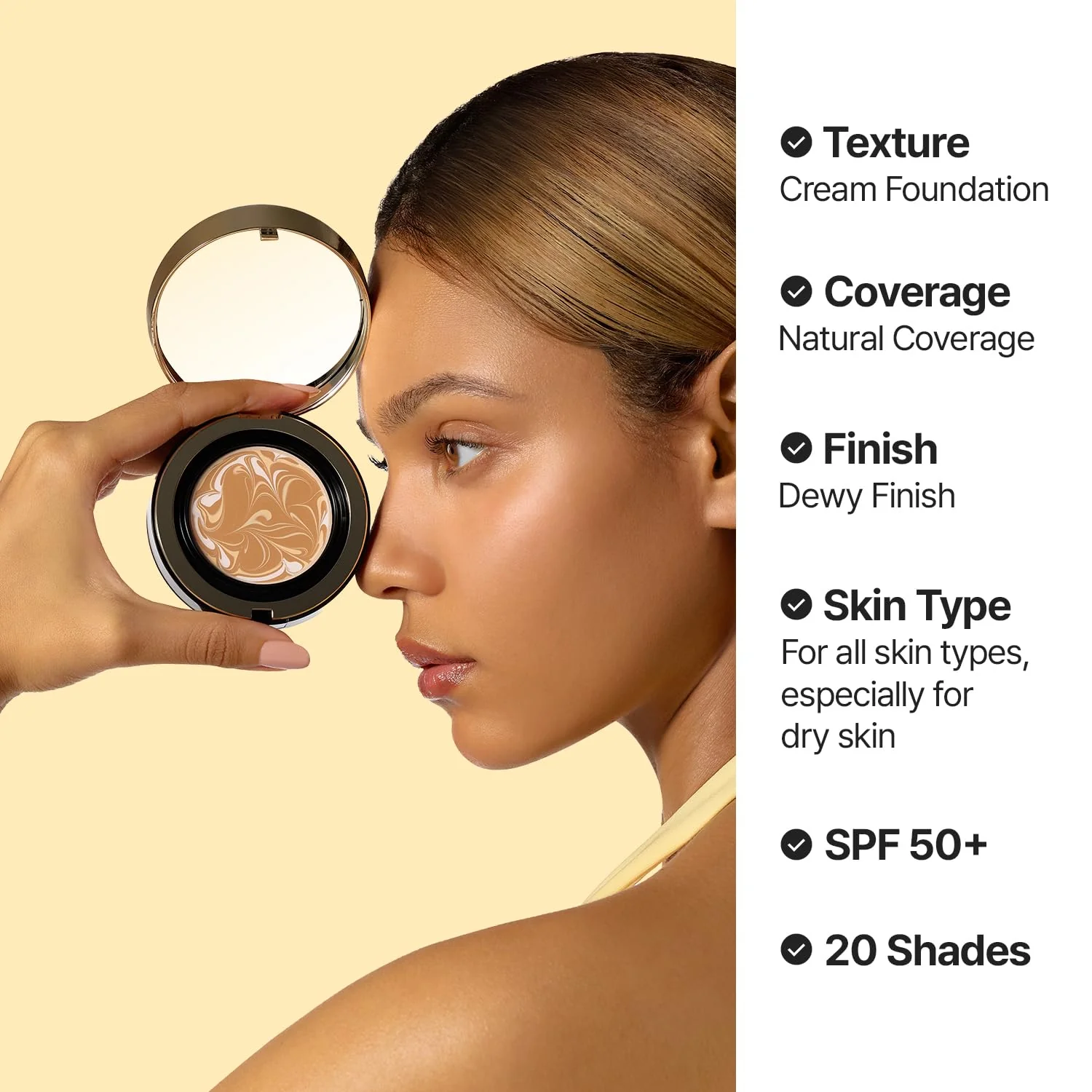 AGE20's Signature Essence Cover Pact SPF 50+ Vegan Hydrating Cream Foundation - Image 3