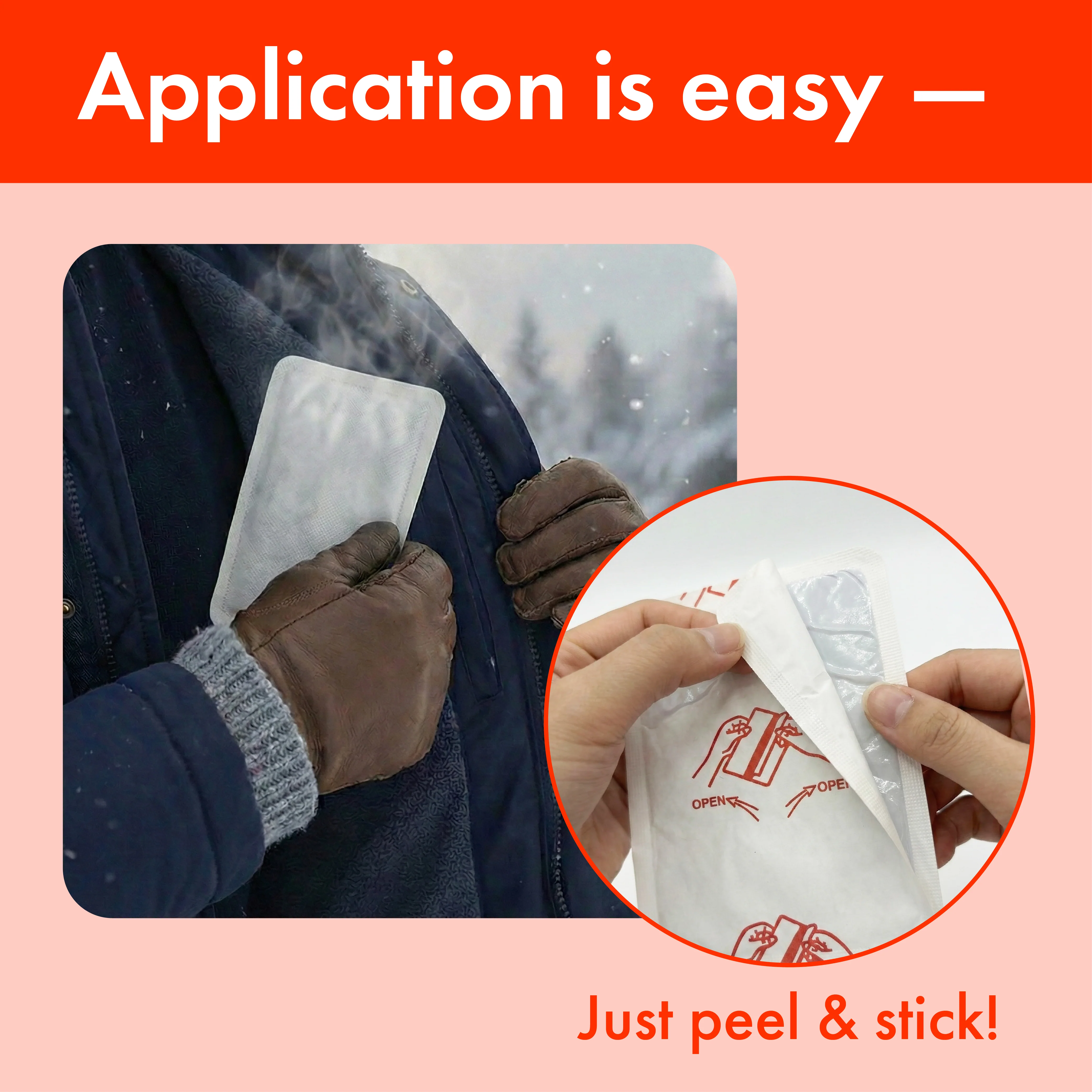MAVIE Air-Activated Adhesive Body Warmers Instant Heat Packs for Outdoor Activities - Image 2