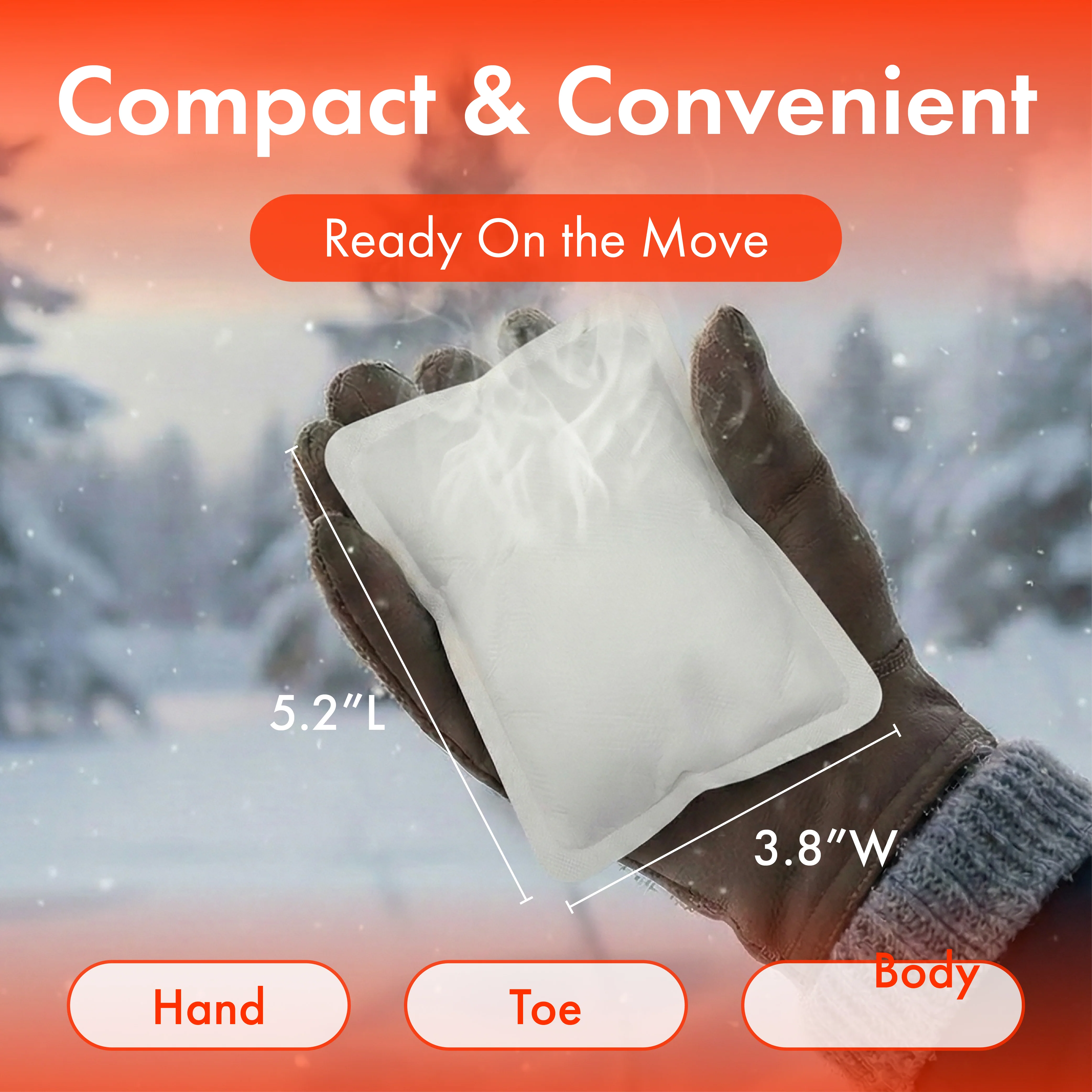 MAVIE Air-Activated Adhesive Body Warmers Instant Heat Packs for Outdoor Activities - Image 4