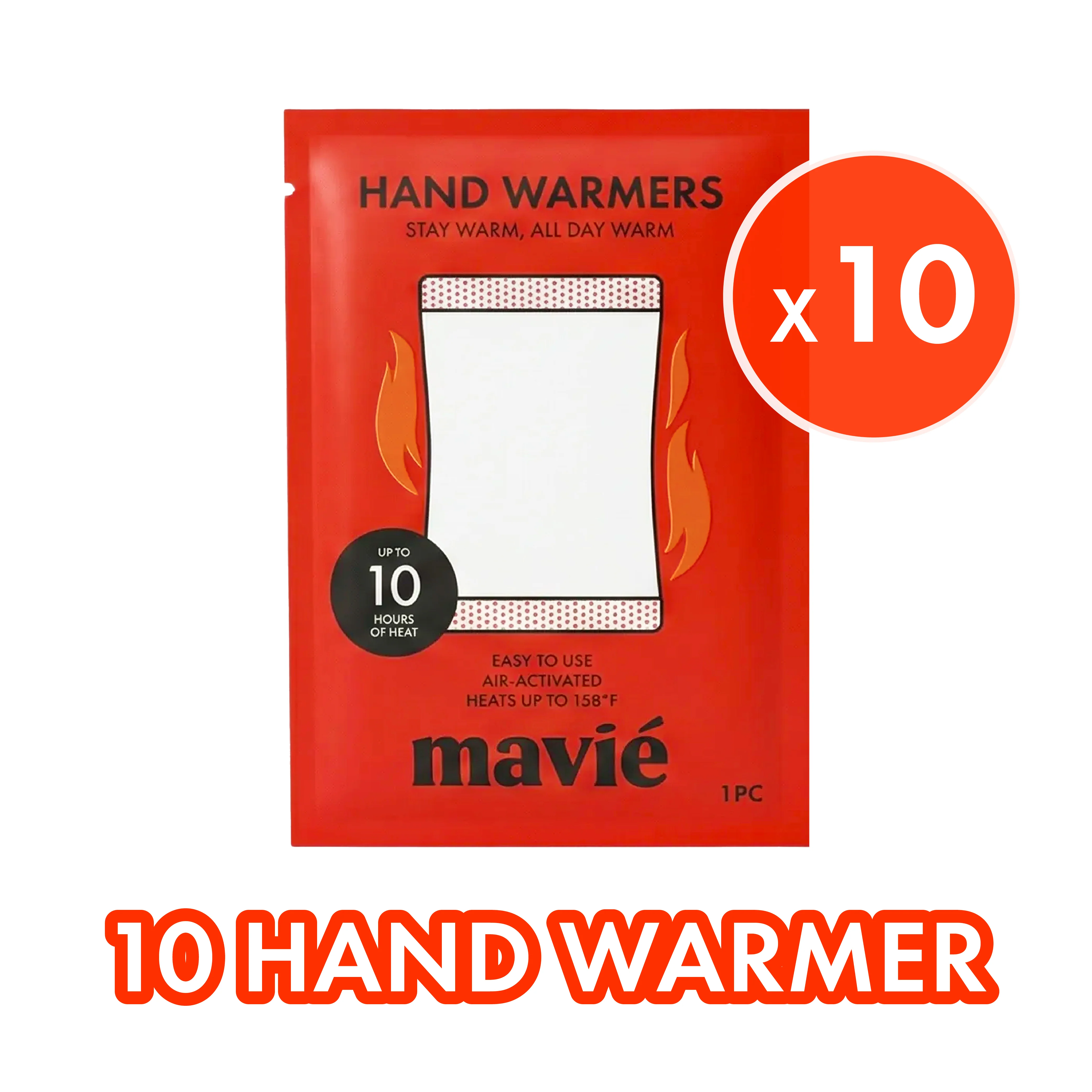 MAVIE Air-Activated Pocket Warmers (10-Pack) - Image 2