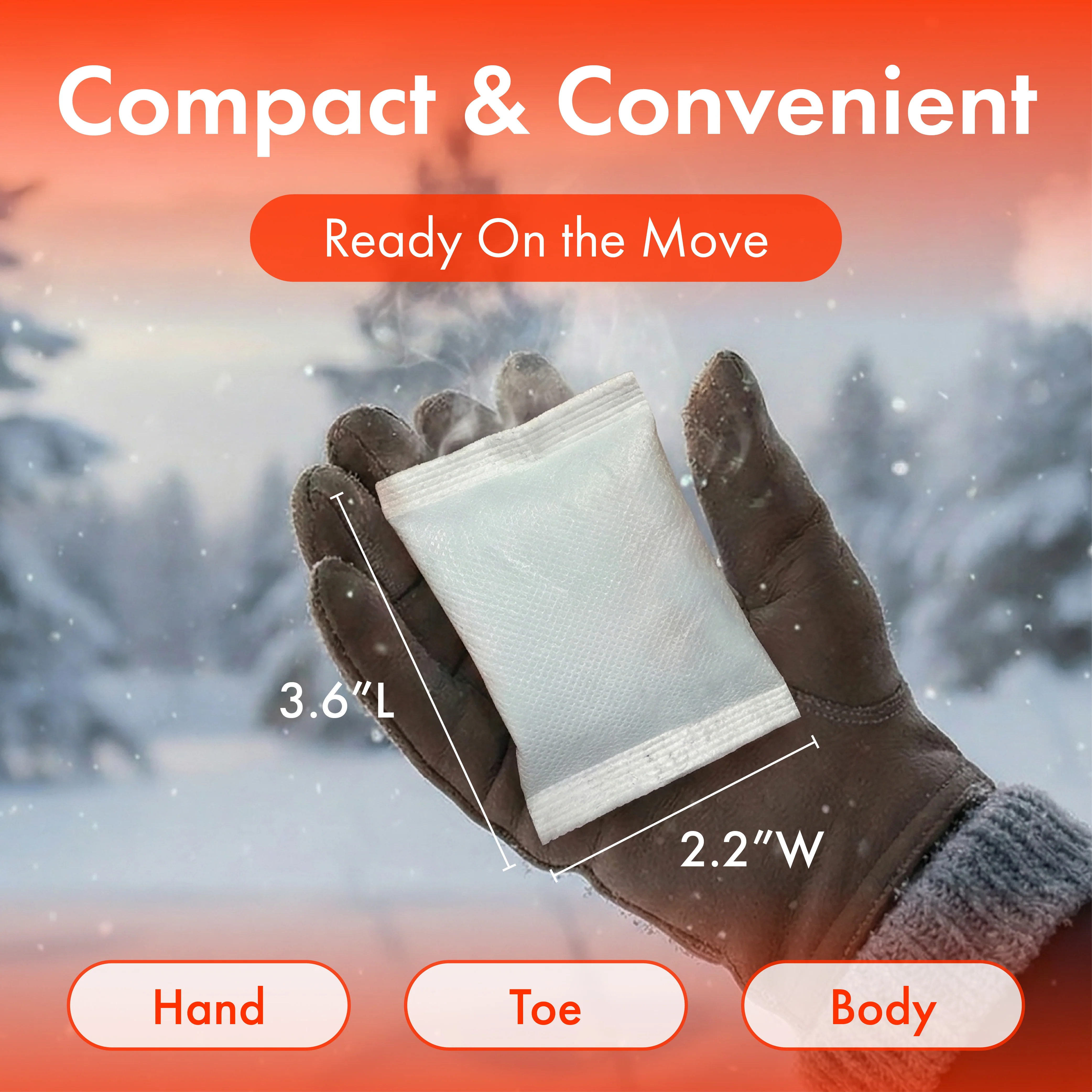 MAVIE Air-Activated Compact Hand Warmers 2 Pack, Instant Heat for Outdoor Activities - Image 2