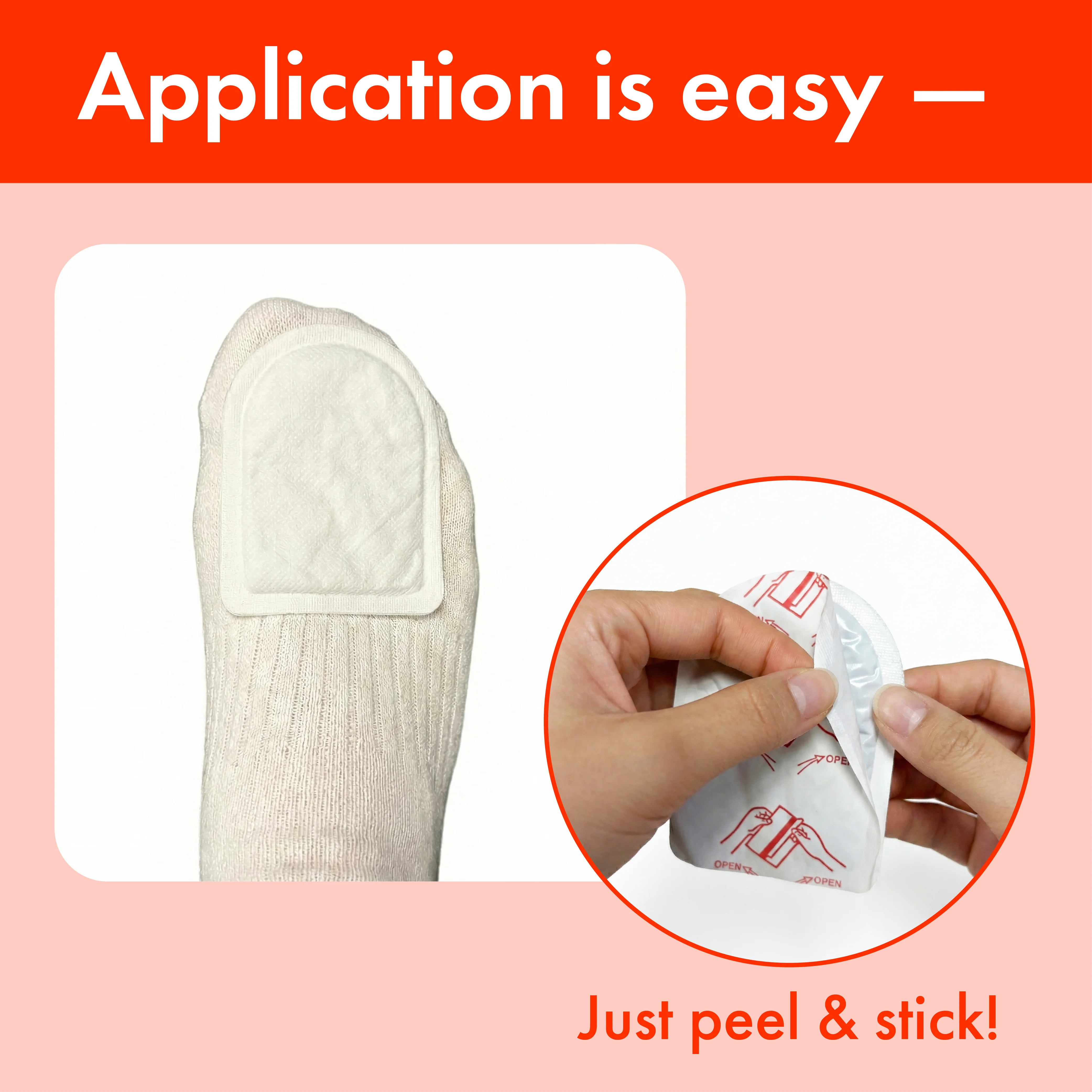MAVIE Air-Activated Adhesive Toe Warmers Instant Heat, Includes 2 Warmers - Image 4
