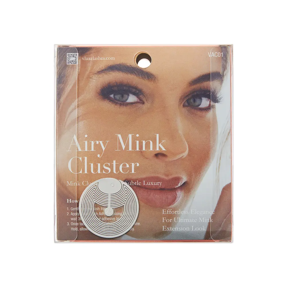 VLuxe By i•ENVY Airy Mink Strip Lash Cluster – 100% Real Mink Eyelash Extensions with Clear Band - Image 10