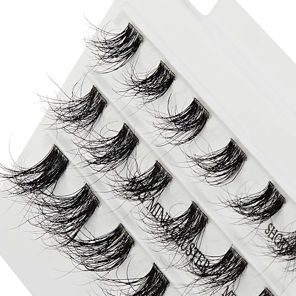 VLuxe By i•ENVY Airy Mink Strip Lash Cluster – 100% Real Mink Eyelash Extensions with Clear Band - Image 14