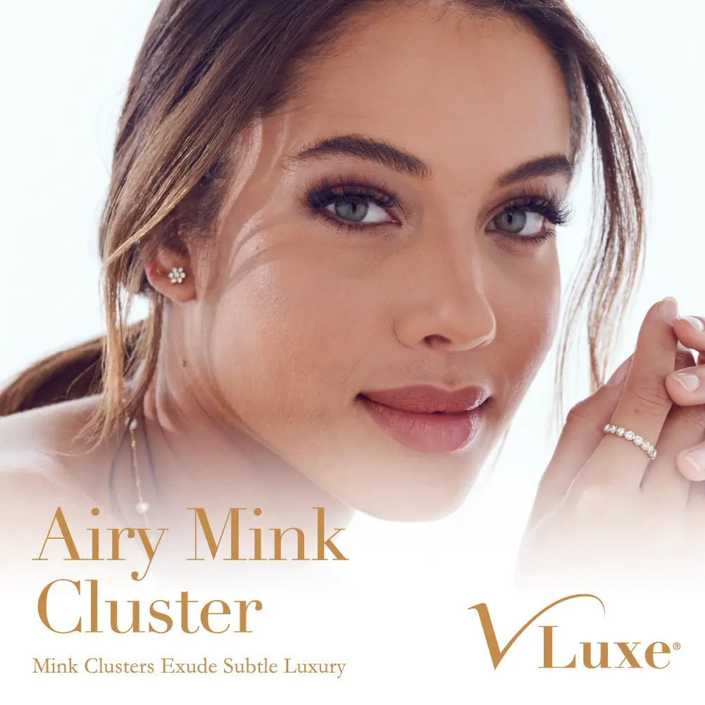VLuxe By i•ENVY Airy Mink Strip Lash Cluster – 100% Real Mink Eyelash Extensions with Clear Band - Image 16