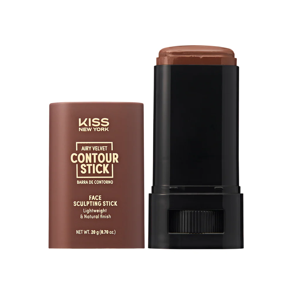 Kiss New York Airy Velvet Contour Stick for Face Sculpting - Image 4