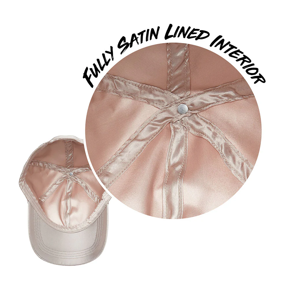 RED by KISS All Over Satin Baseball Cap - Beige - Image 3