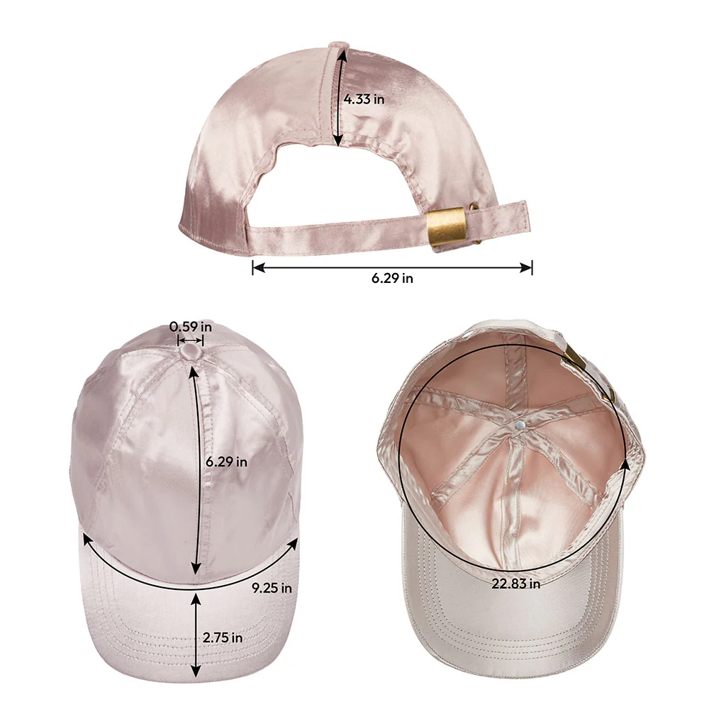RED by KISS All Over Satin Baseball Cap - Beige - Image 4