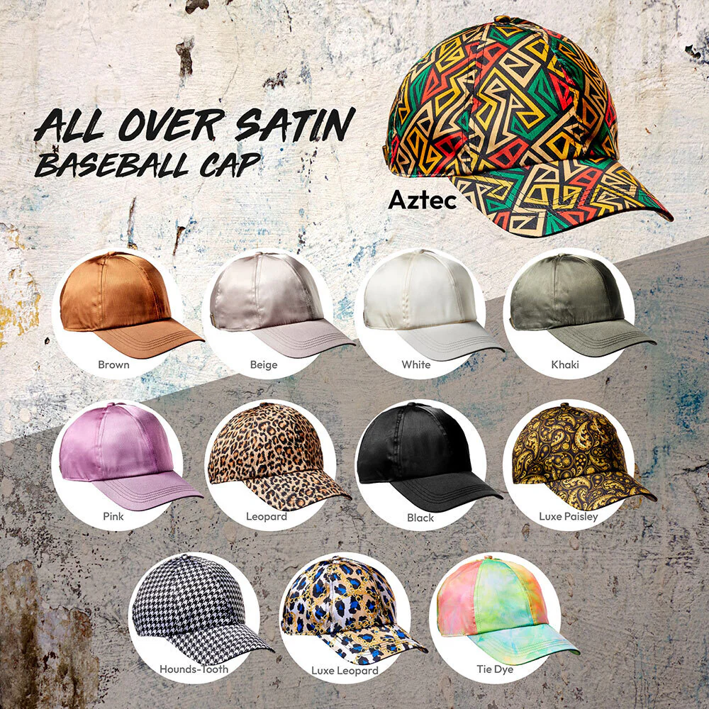 RED by KISS All Over Silky Satin Baseball Cap - Aztec - Image 5