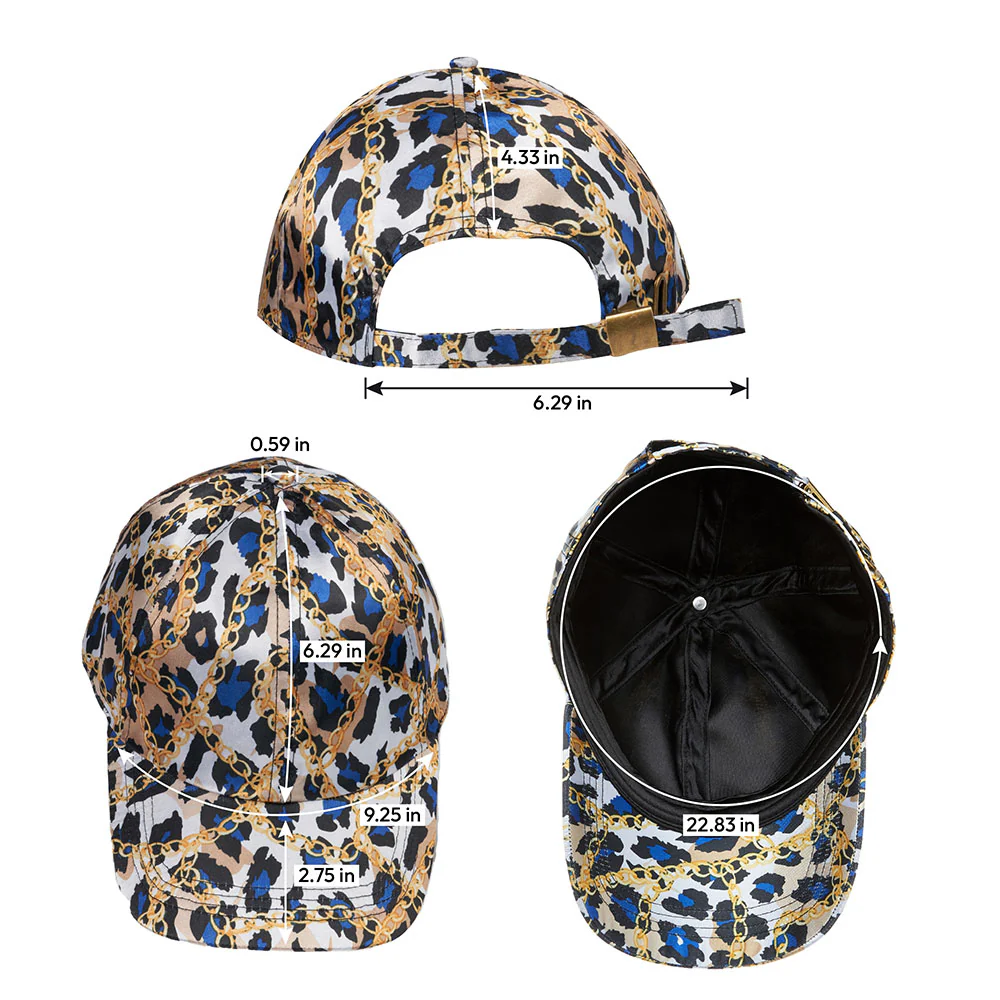 RED by KISS All Over Silky Satin Baseball Cap - Luxe Leopard - Image 4