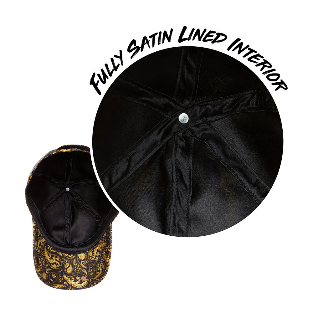 RED by KISS All Over Silky Satin Baseball Cap - Luxe Paisley - Image 3