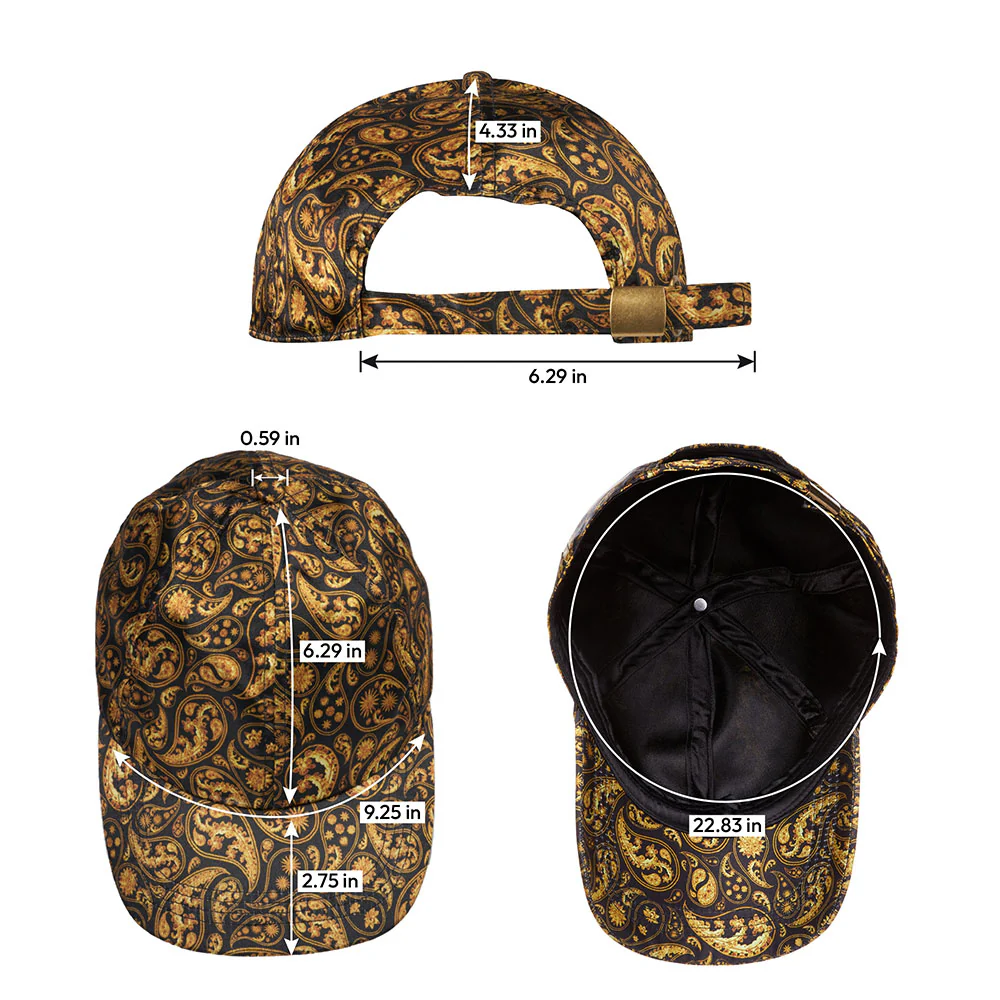 RED by KISS All Over Silky Satin Baseball Cap - Luxe Paisley - Image 4