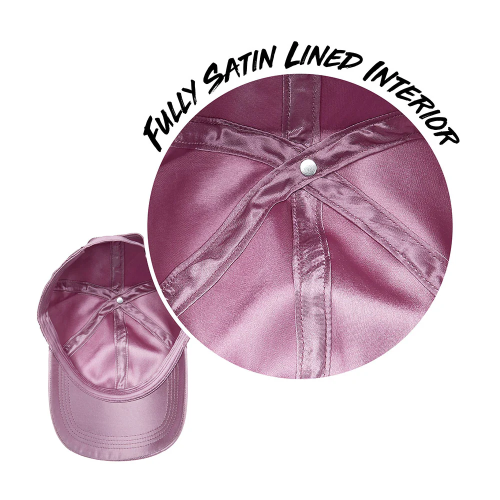 RED by KISS All Over Silky Satin Baseball Cap - Pink - Image 4