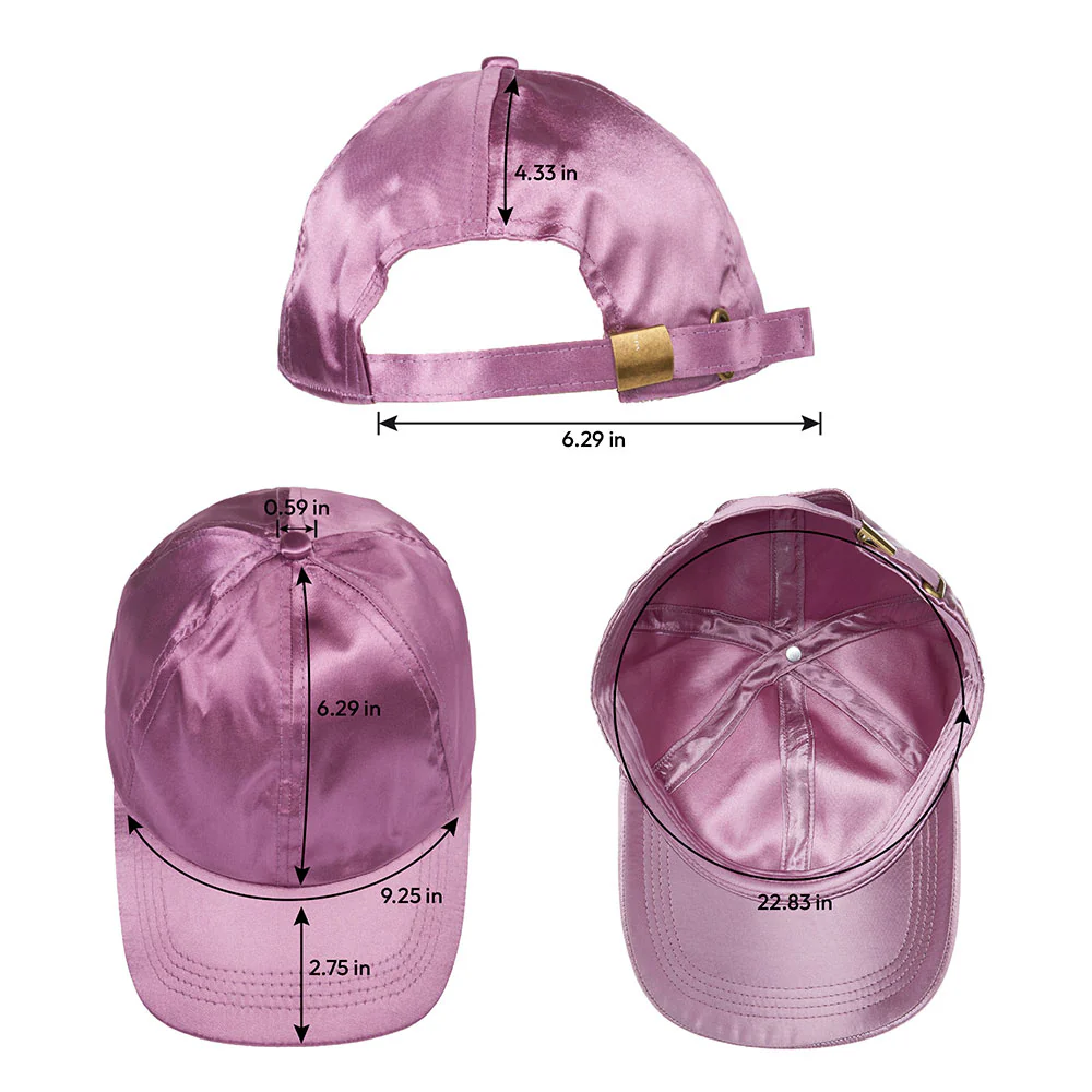 RED by KISS All Over Silky Satin Baseball Cap - Pink - Image 5