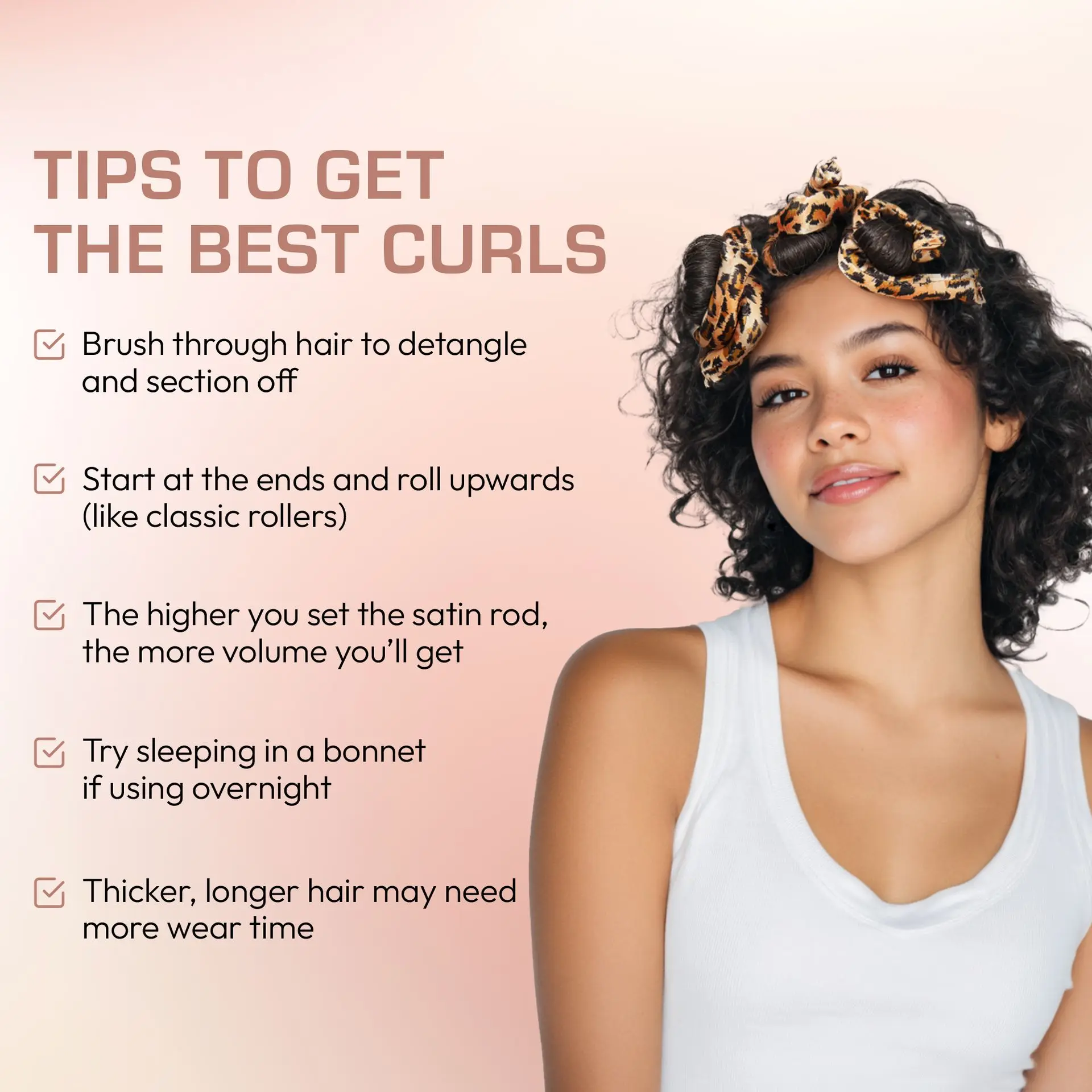 RED by KISS Animal Print Heatless Curling Silky Satin Flexi Rods - Image 29