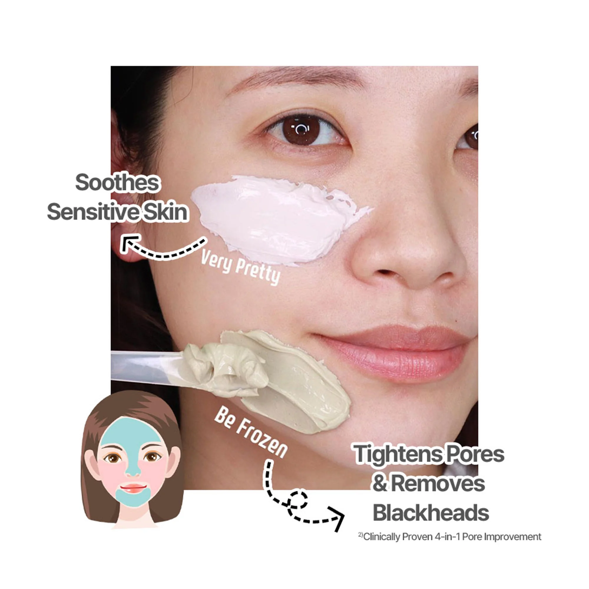 Aperire Be Frozen Pore Mask – Instant Cooling & Pore Tightening Glacial Clay Pack - Image 29