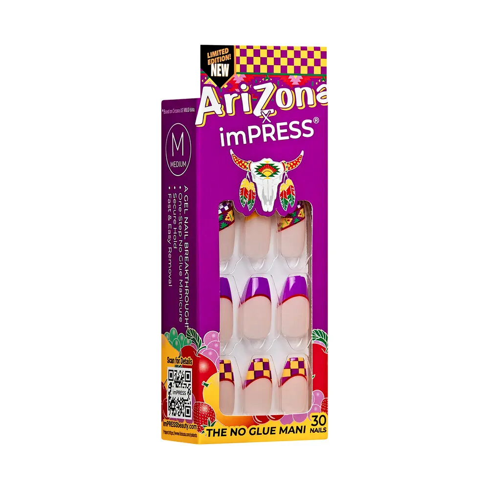 KISS AriZona x imPRESS Press-On Manicure Fake Nails - Fruit Punch - Image 4