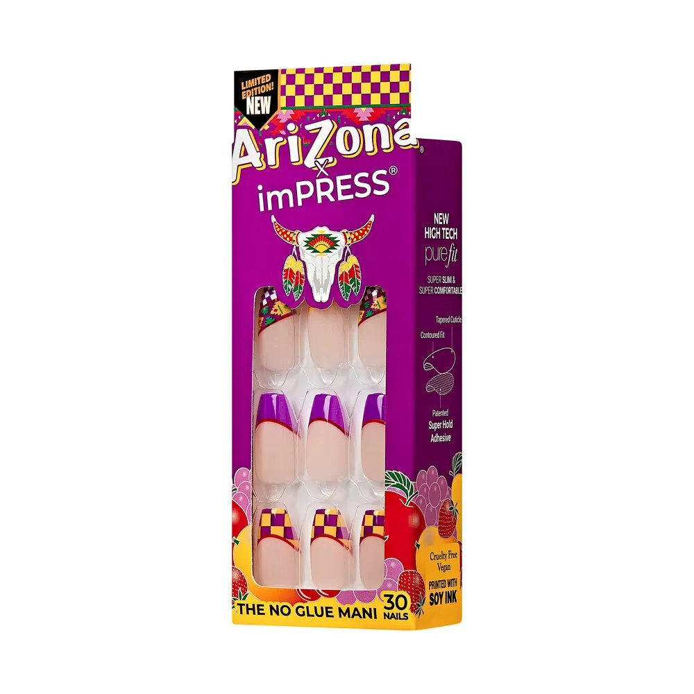 KISS AriZona x imPRESS Press-On Manicure Fake Nails - Fruit Punch - Image 6