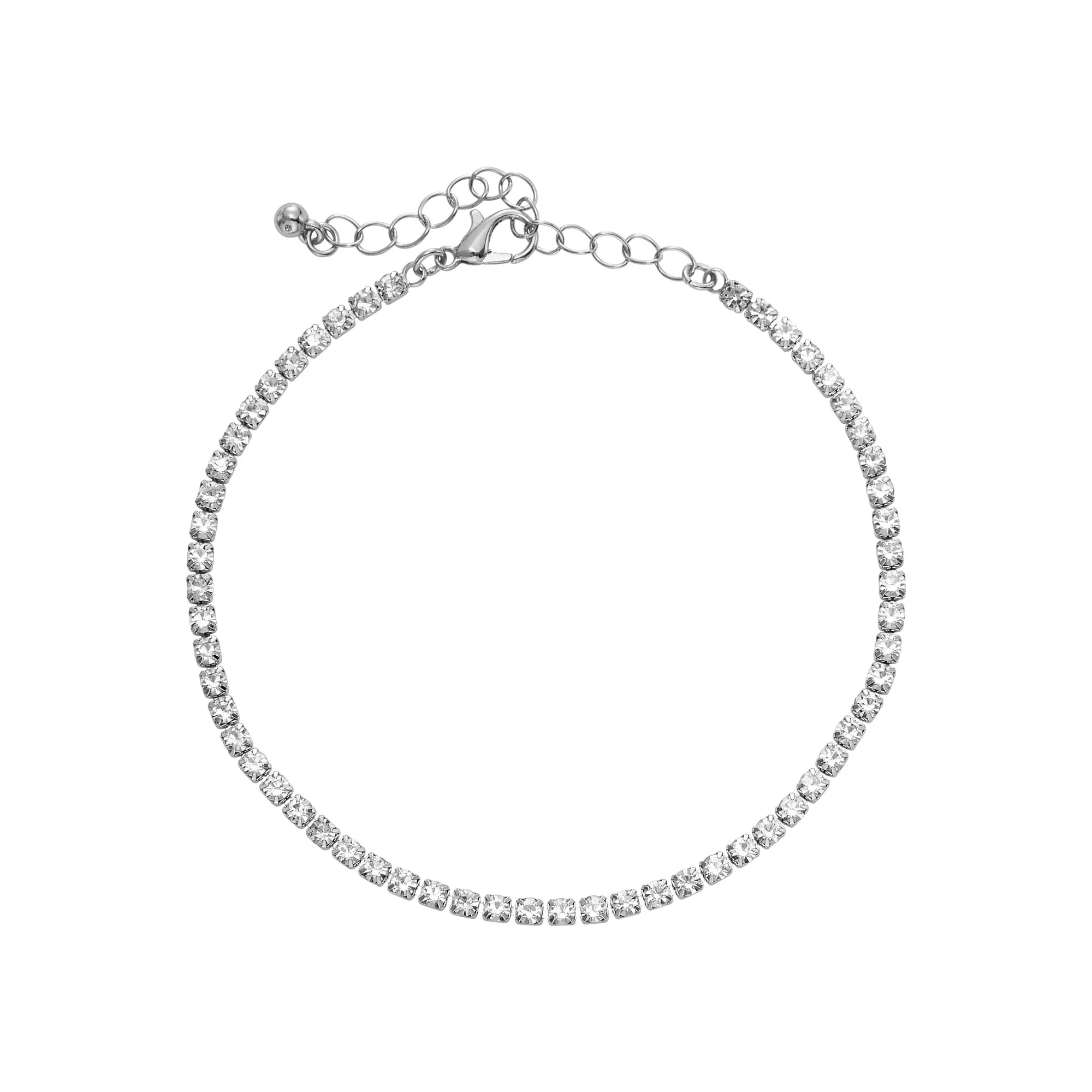 ARRIA Stacked Heart Anklet for Women - 14K Gold Plated & White Gold Tone - Image 8