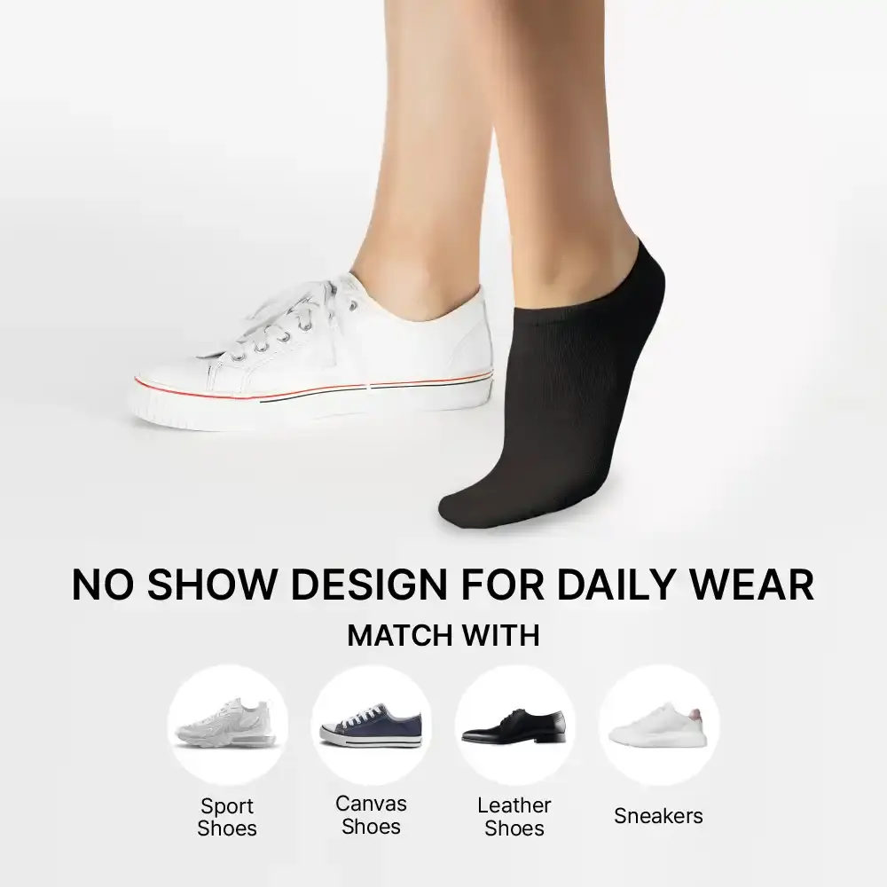 Arria 3‑Pack Basic Socks – Crew & Invisible No‑Show - Image 35