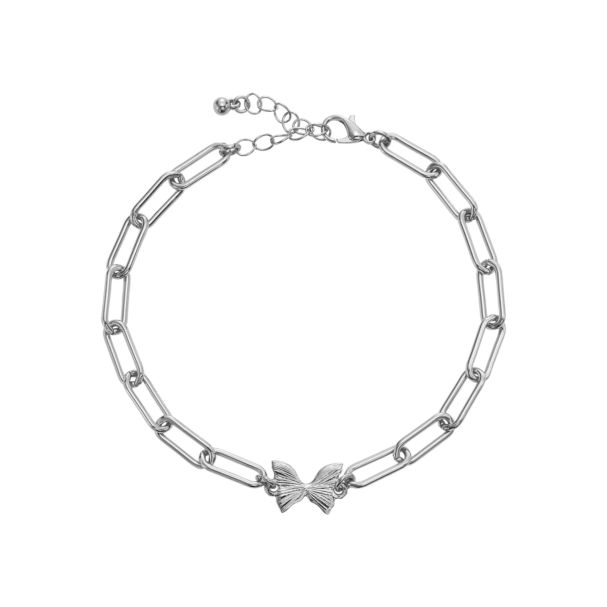 ARRIA Layered Butterfly Anklet for Women - 14K Gold Plated & White Gold Tone - Image 9