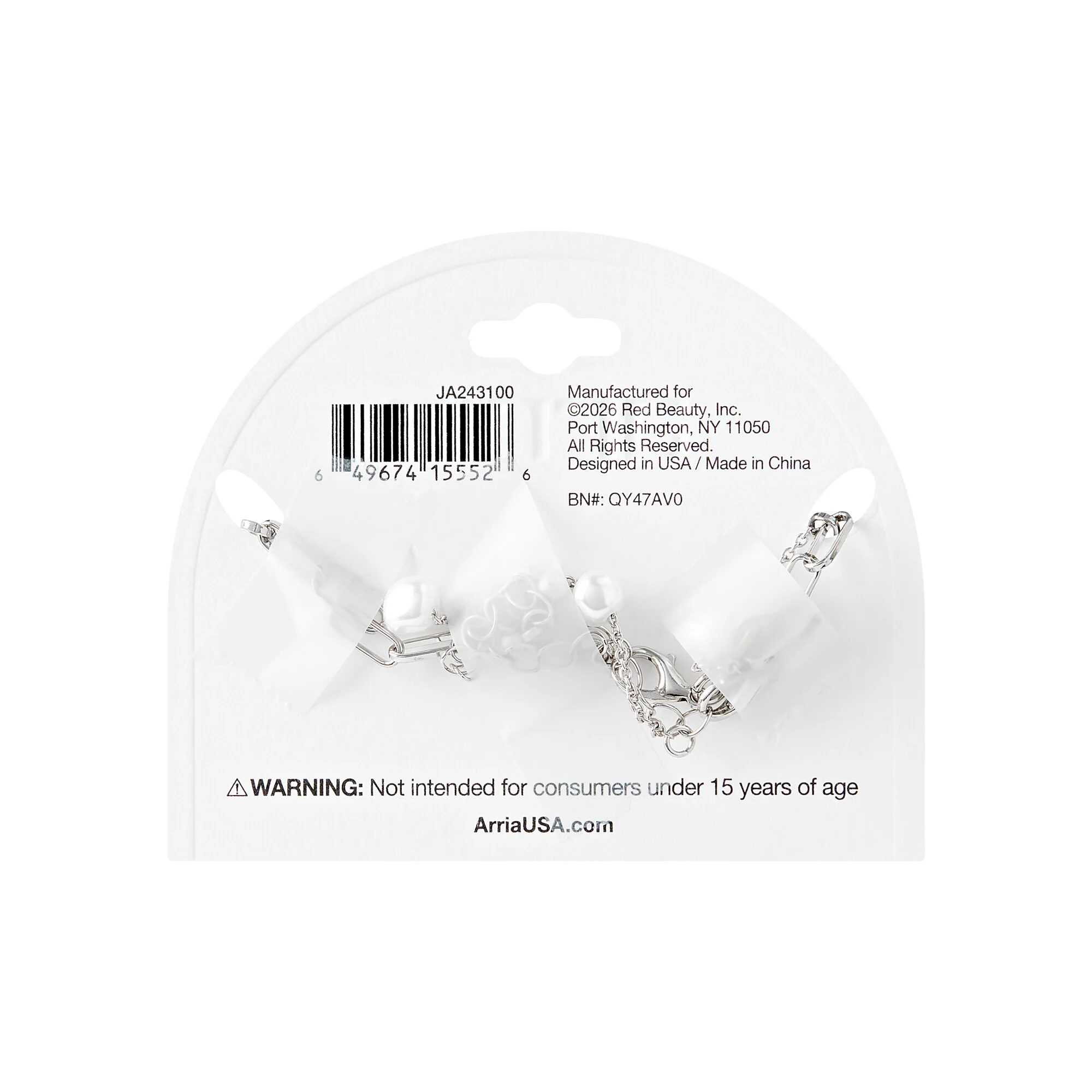 ARRIA Layered Pearl Anklet for Women - 14K Gold Plated & White Gold Tone - Image 10
