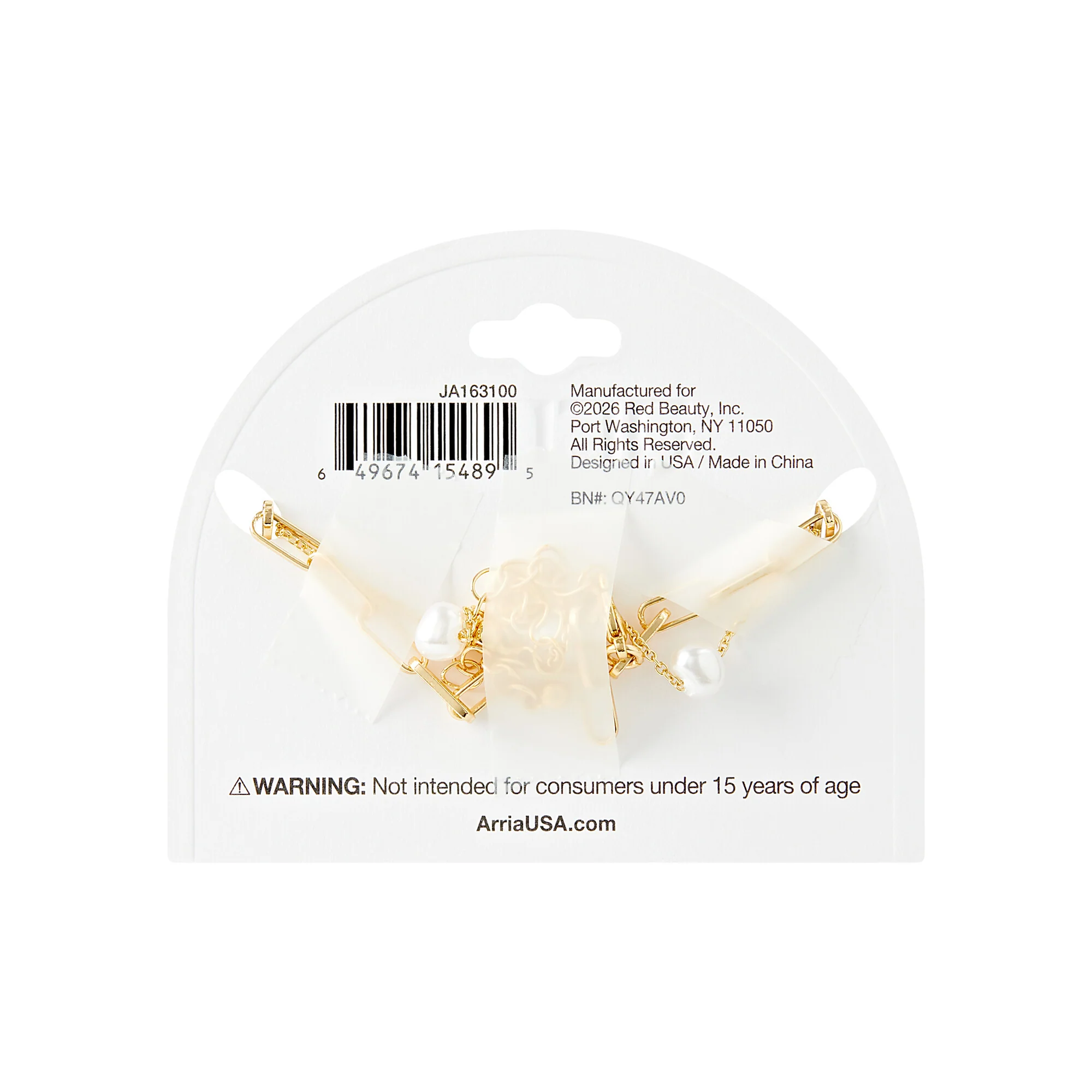 ARRIA Layered Pearl Anklet for Women - 14K Gold Plated & White Gold Tone - Image 5