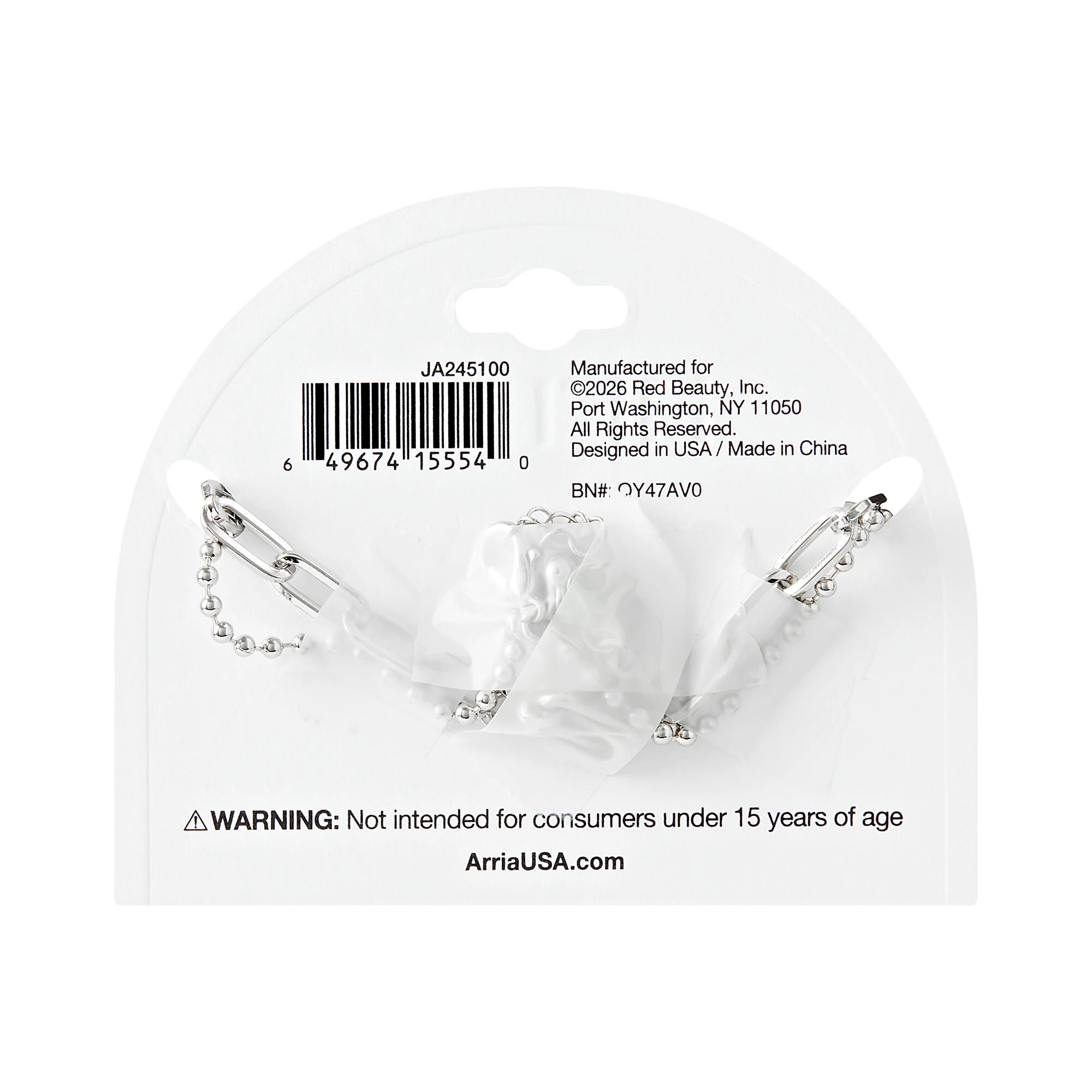 ARRIA Layered Sparkling Heart Anklet for Women - 14K Gold Plated & White Gold Tone - Image 10