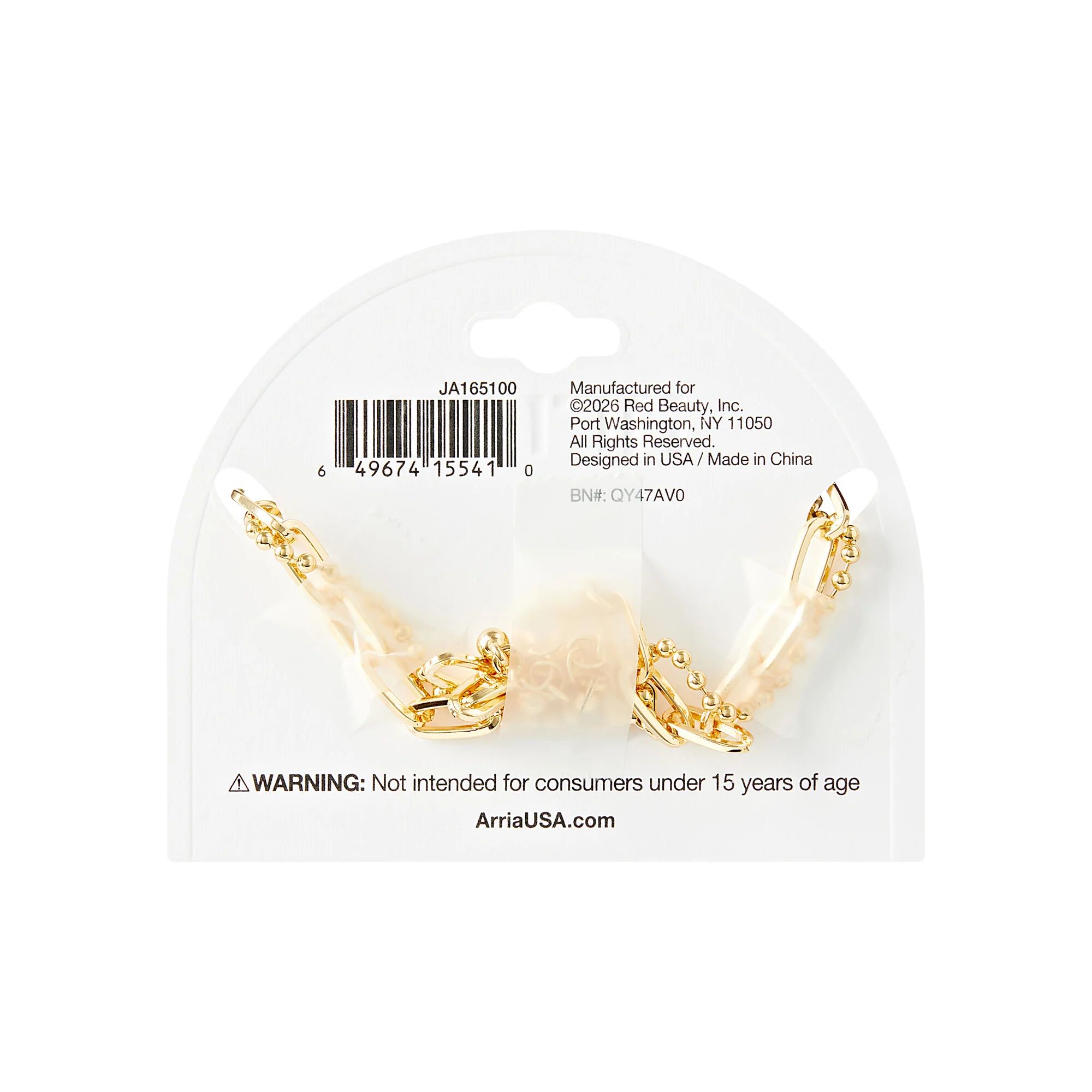 ARRIA Layered Sparkling Heart Anklet for Women - 14K Gold Plated & White Gold Tone - Image 5