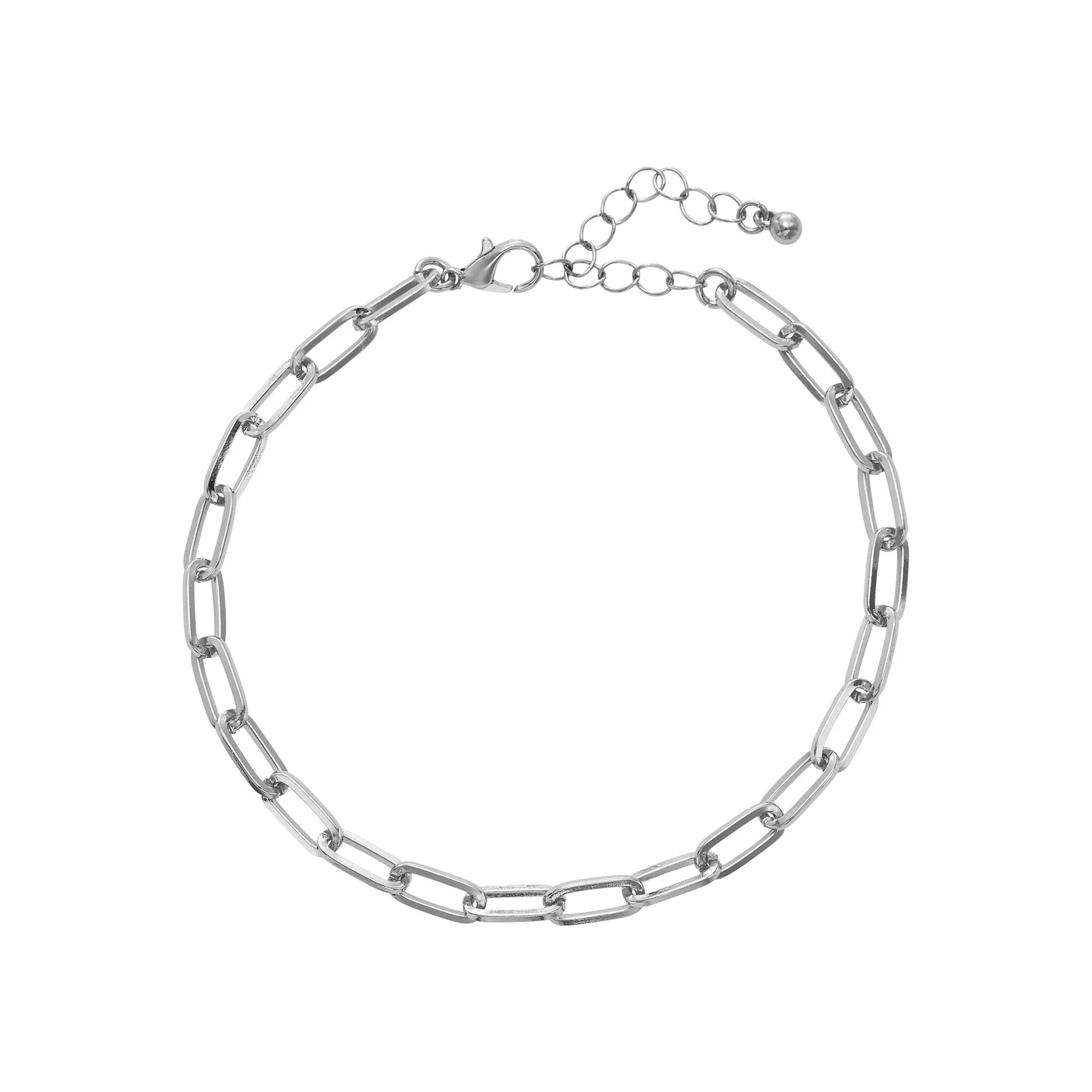 ARRIA Layered Sparkling Heart Anklet for Women - 14K Gold Plated & White Gold Tone - Image 9