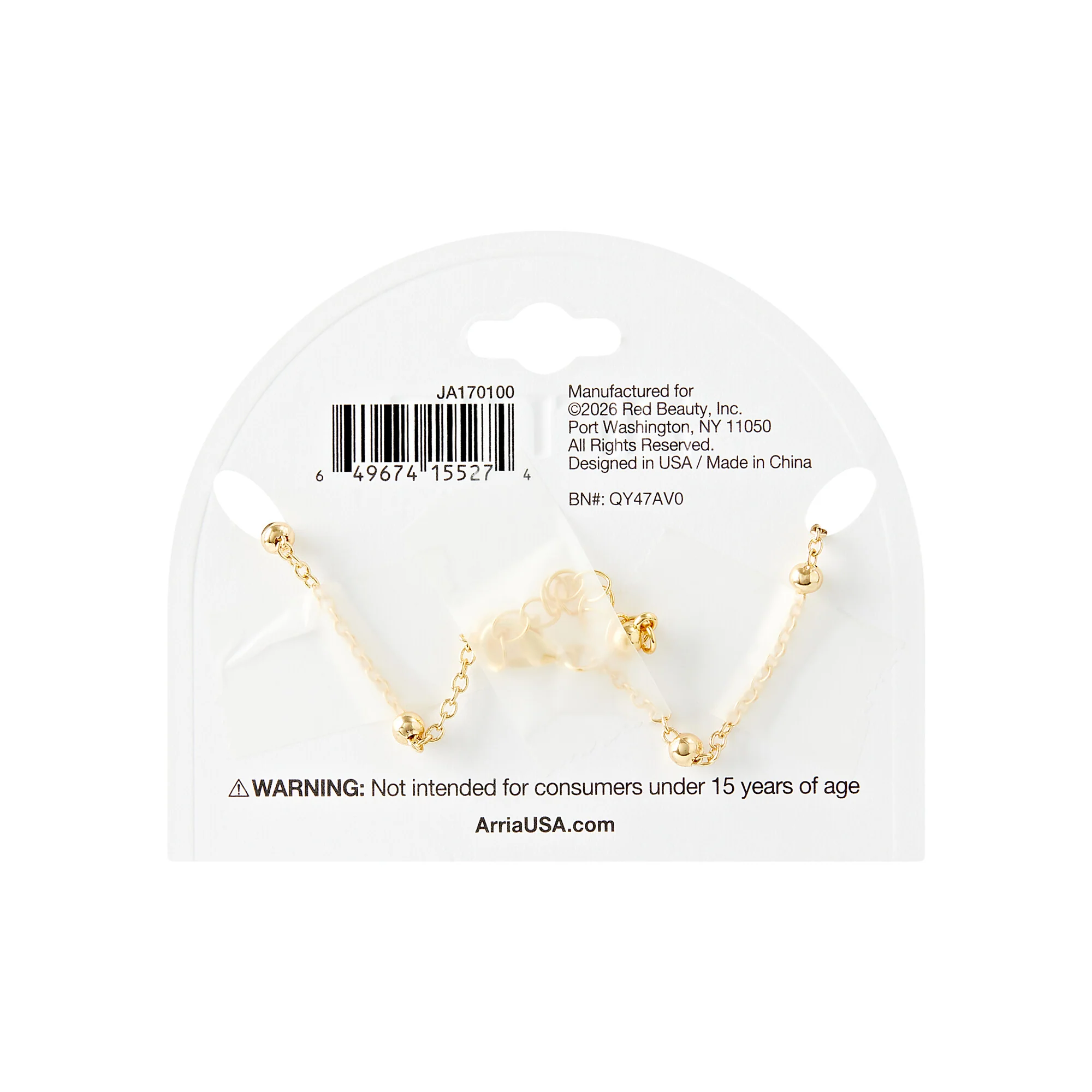 ARRIA Seashell Trio Charm Anklet for Women - 14K Gold Plated & White Gold Tone - Image 4