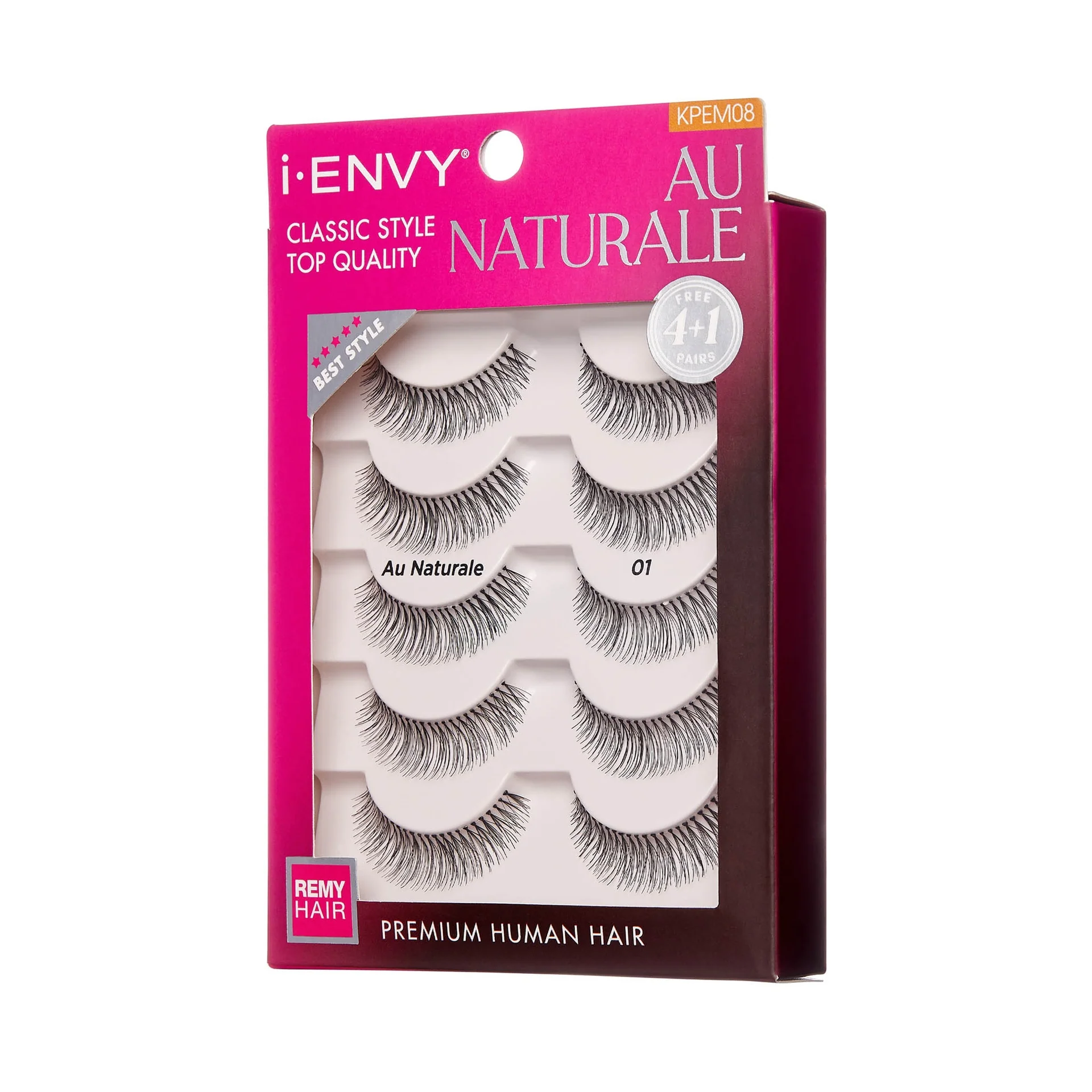 I-ENVY Au Naturale Premium Human Hair Strip Lashes Multi Pack - Image 4