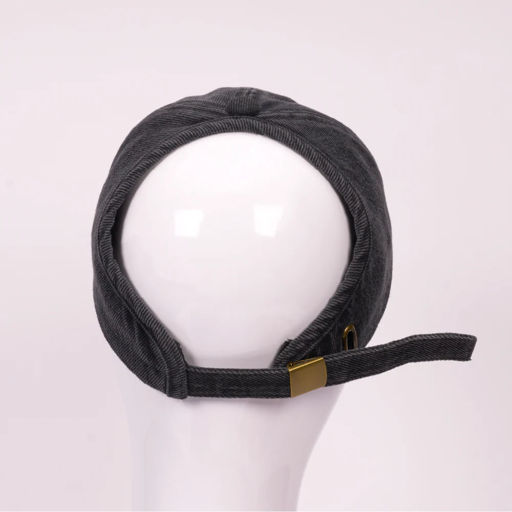 Arria Backless Denim Baseball Cap with Satin Lining - Adjustable Fit - Image 5