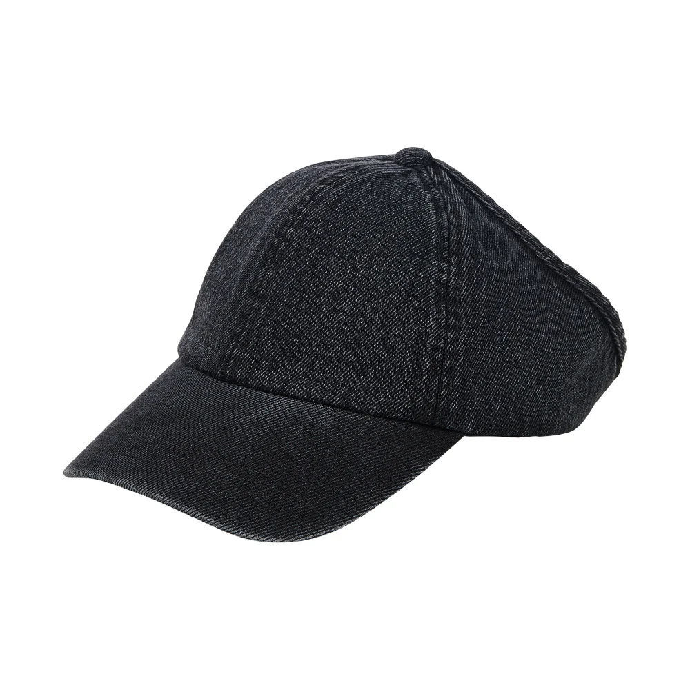 Arria Backless Denim Baseball Cap with Satin Lining - Adjustable Fit - Image 8