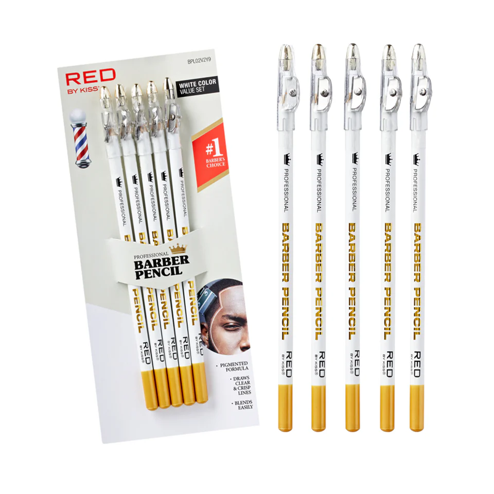RED by KISS Barber Pencil Hairline Edge Liner Set With Built-In Sharpener - Image 11