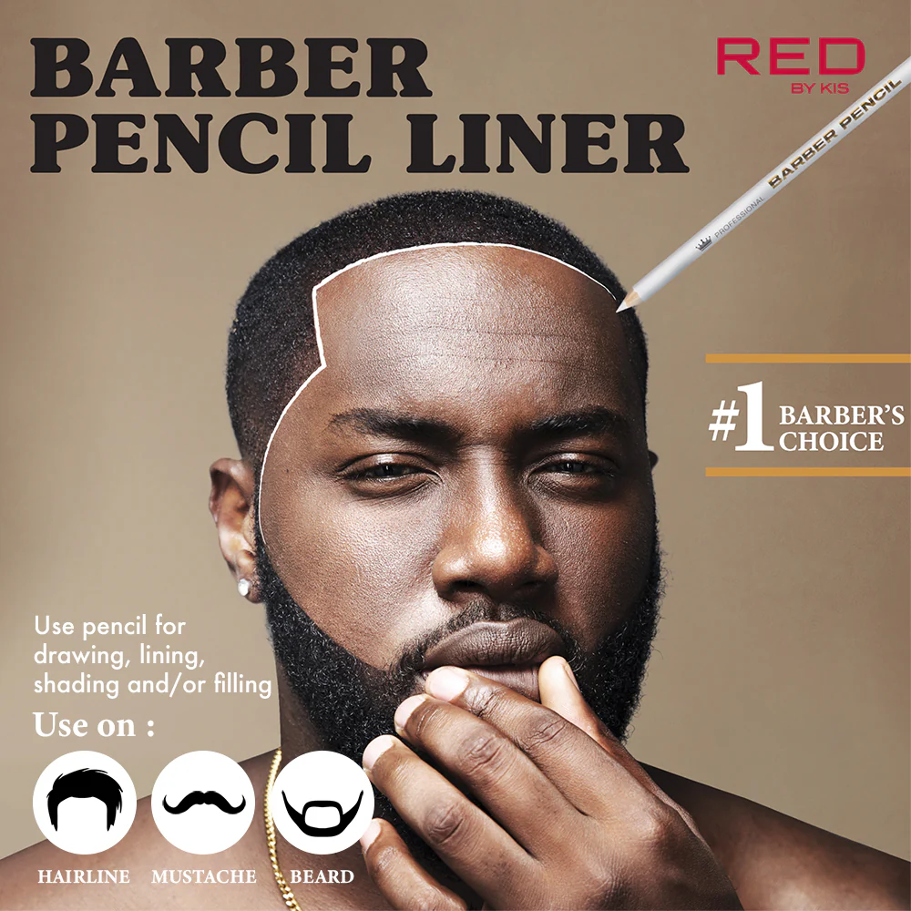 RED by KISS Barber Pencil Hairline Edge Liner With Built-In Sharpener - Image 7