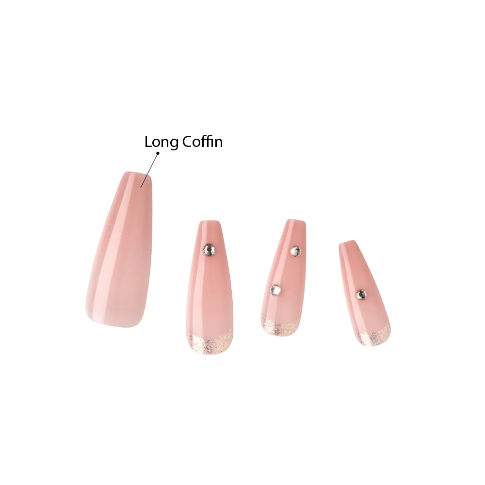 KISS Bare but Better Premium Nails - Fate - Image 5