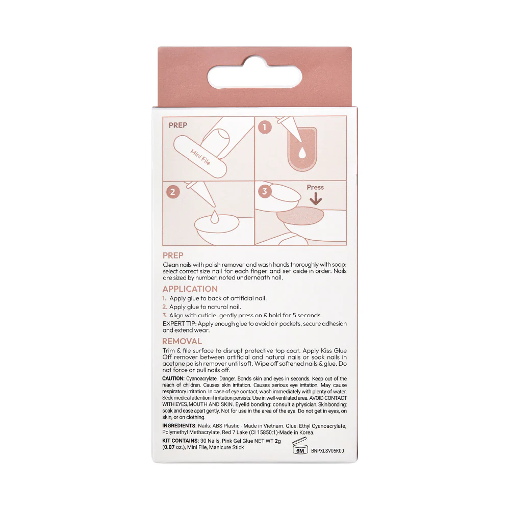 KISS Bare but Better Premium Nails - Fate - Image 6