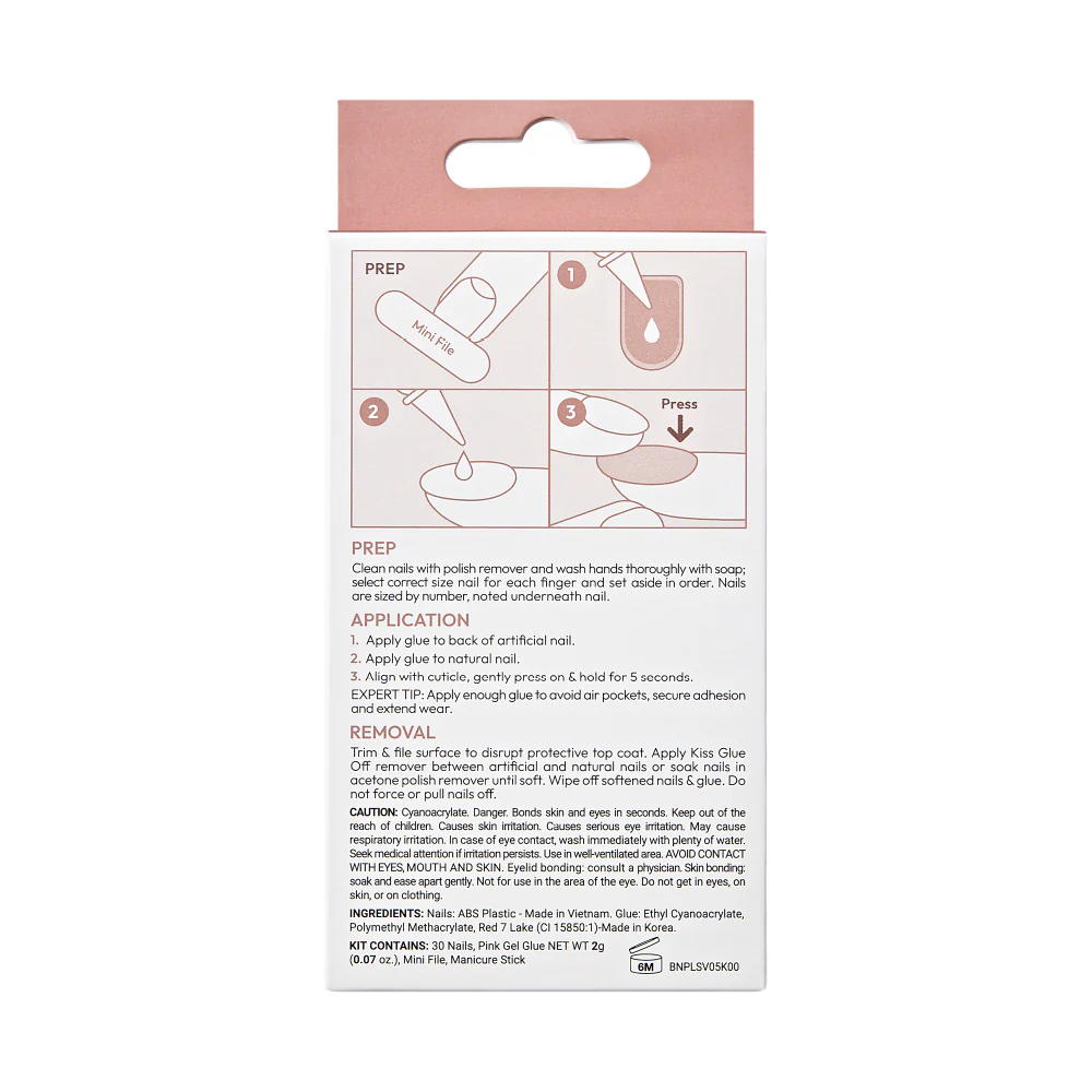 KISS Bare but Better Premium Nails - Sunny - Image 7