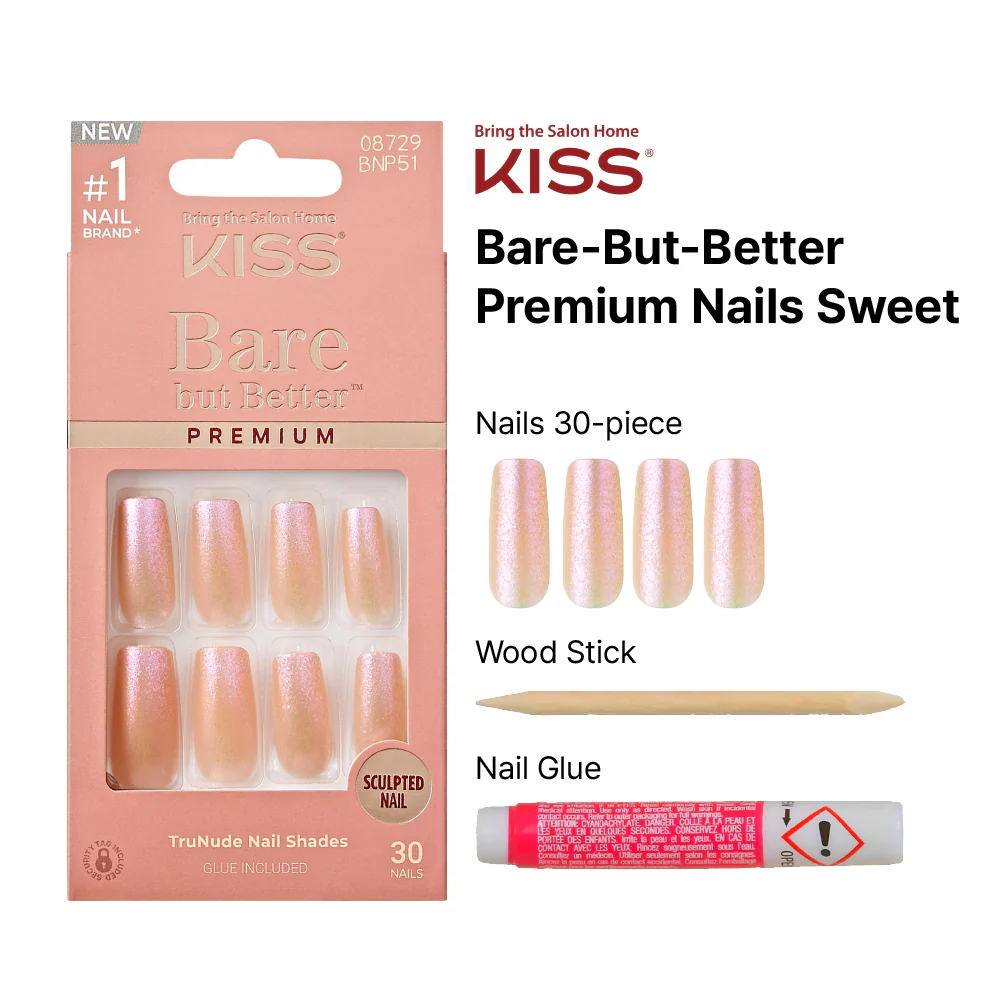 KISS Bare but Better Premium Nails - Sweet - Image 3