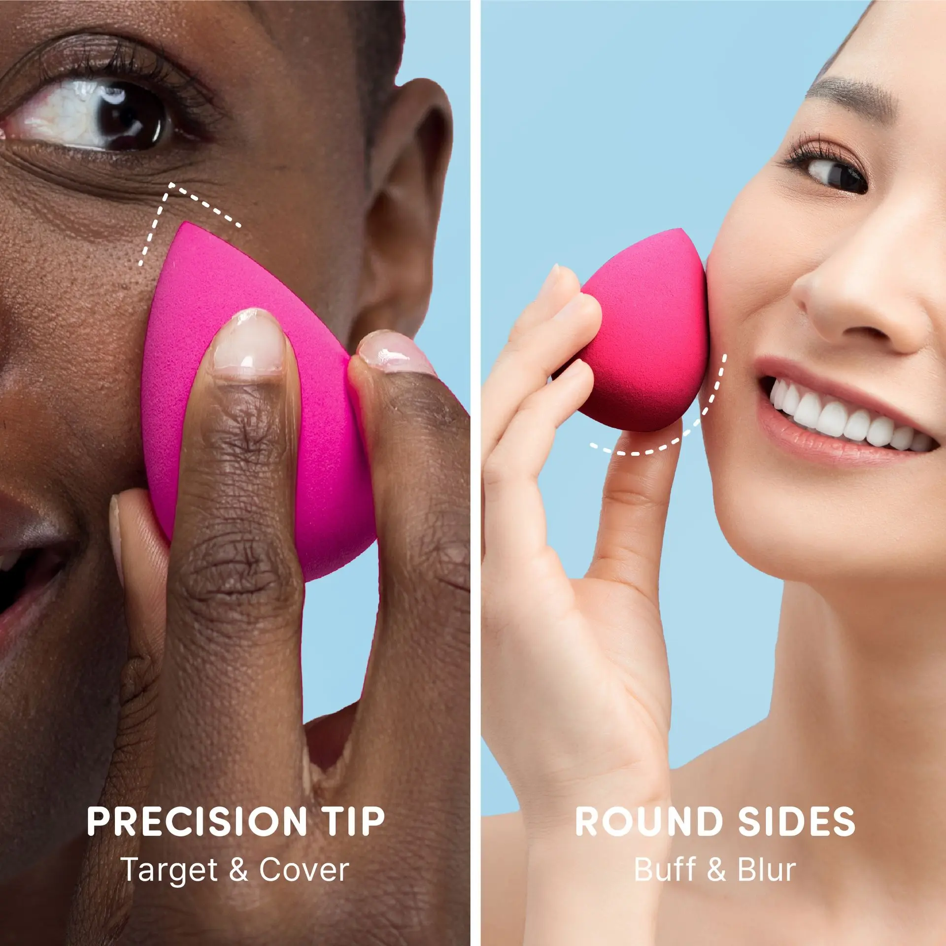 éclat Beauty Blender Makeup Sponge Set - 6pcs Super Soft & Bouncy Applicator - Image 2